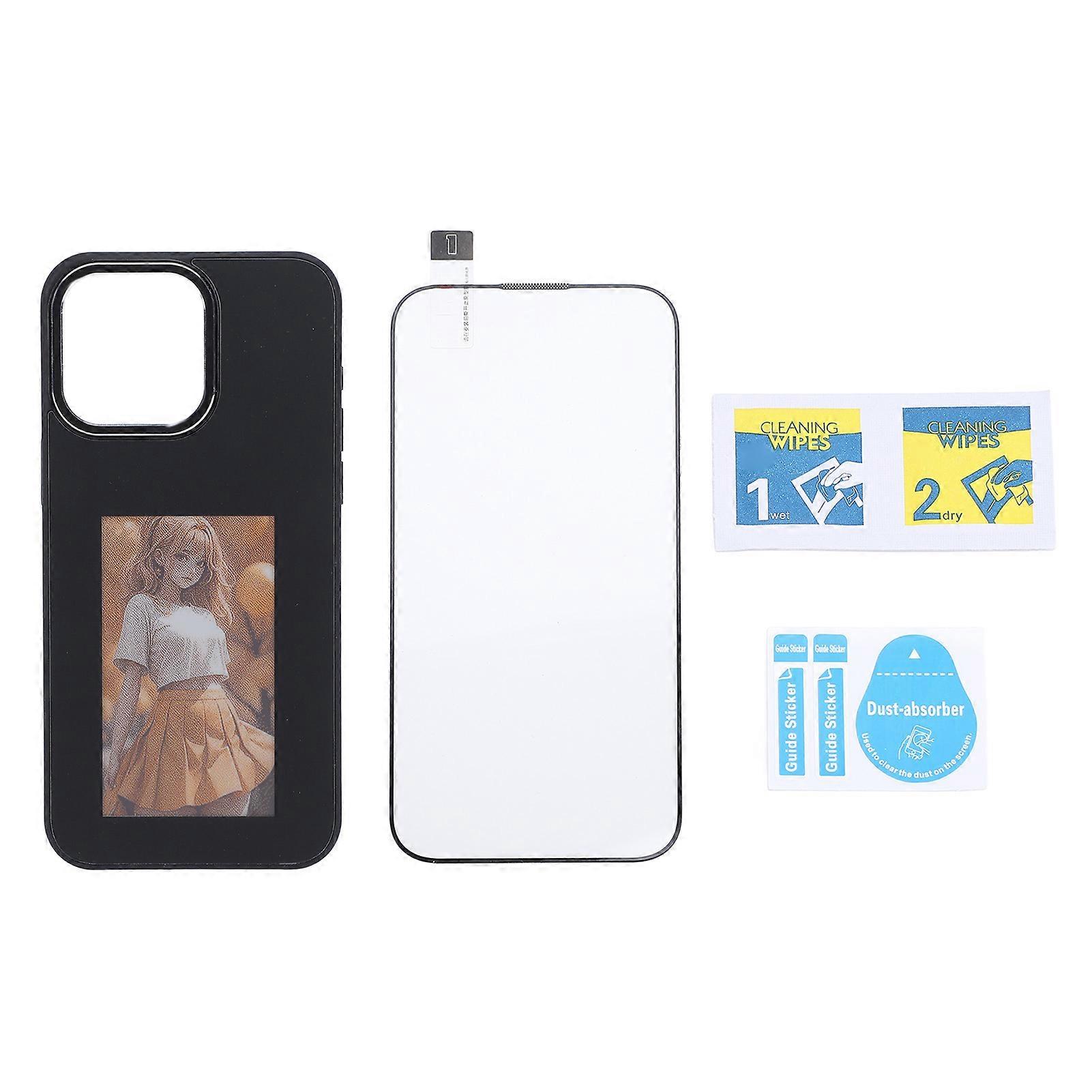 Smart NFC Ink Screen Case for iOS 15 Pro Max - Anti Static, Shockproof, Scratchproof