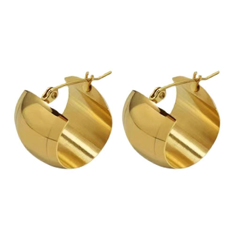 Here's a refined and engaging product description for your **"1 Pair Wide Loop Earrings Statement Dangle Earrings For Women"**:

 

✨ **Bold Elegance