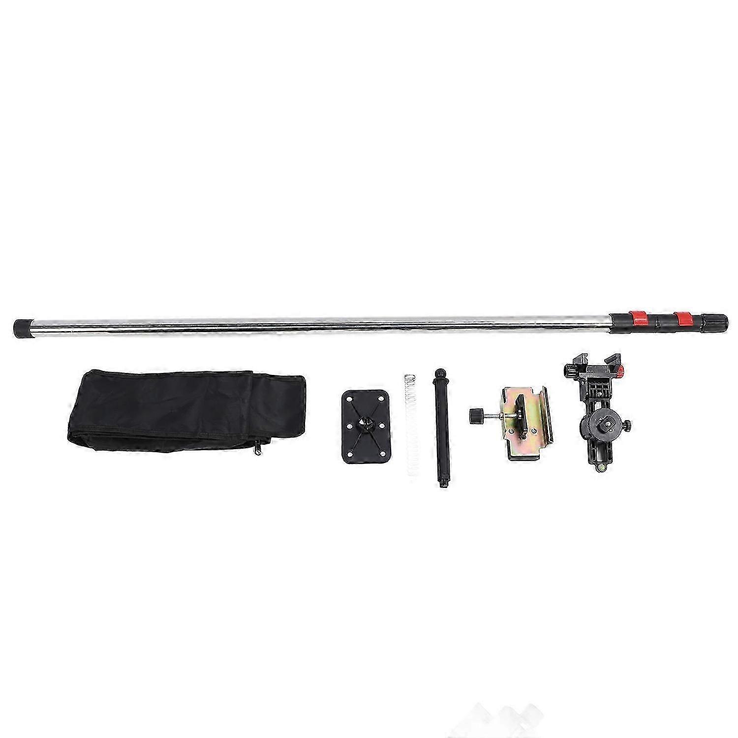 9.84FT Level Telescopic Pole Extendable Stainless Steel Laser Leveler Mounting Pole with Stabilizer