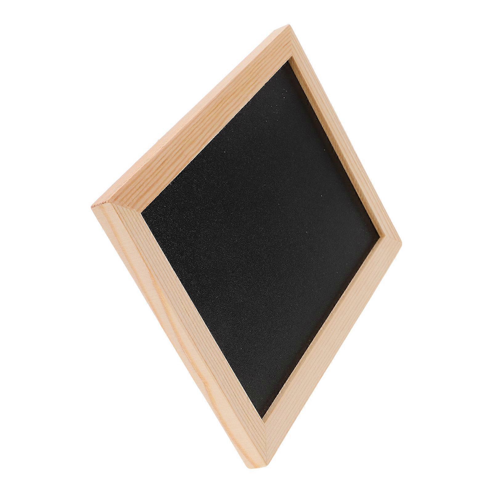 Mini Chalkboard Signs Double-Sided Erasable Message Board Home Decoration Black 18x13cm Reusable 1Set