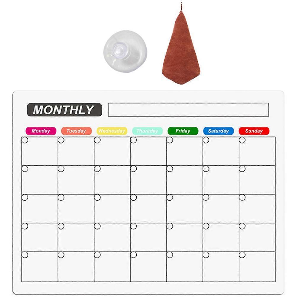 Schedule Planner Board Weekly Planner Refrigerator Board Office Use PVC Rectangular Dry-Erase 1 Set