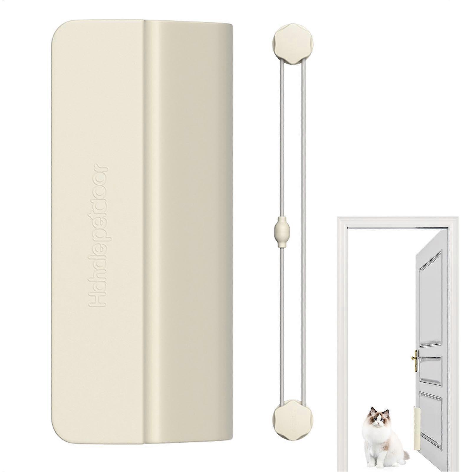 Automatic Pet Door Opener with Elastic Silicone Rope, Door Deflector - Compatible with Dogs and Cats, Durable Design