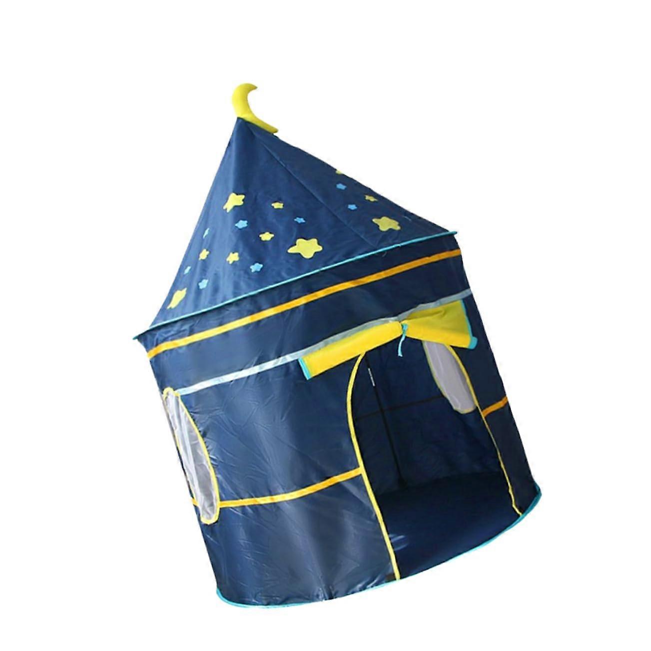 Children's Play Tent Indoor Blue Castle Playhouse for Toddlers - Child-Safe Fabric, Easy Setup, Fun Size