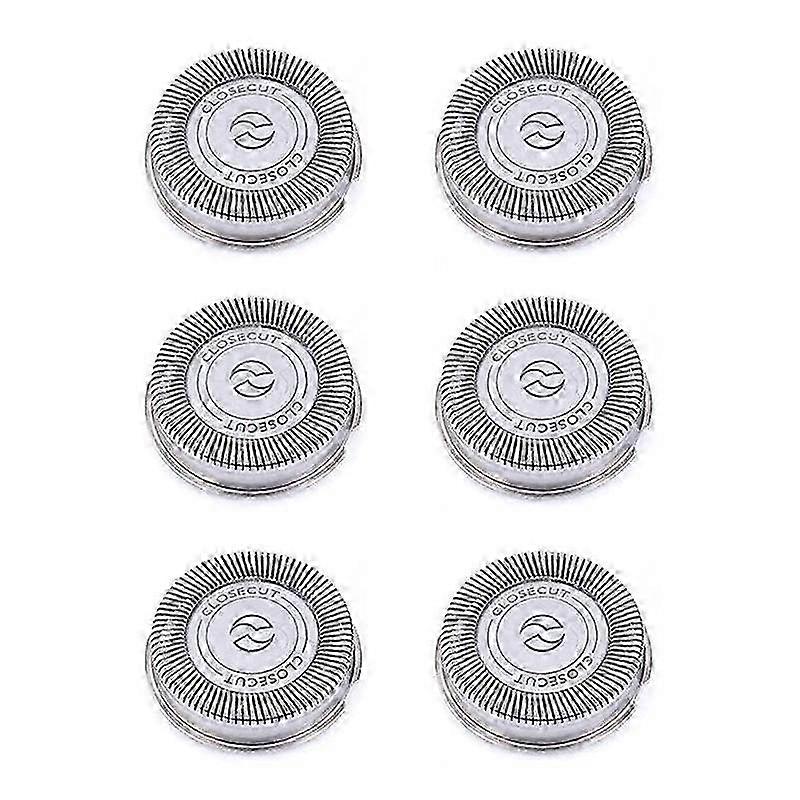 6Pack SH30 Replacement Heads for Shaver Series 3000, 2000, 1000 and S738, with Durable Sharp Blades