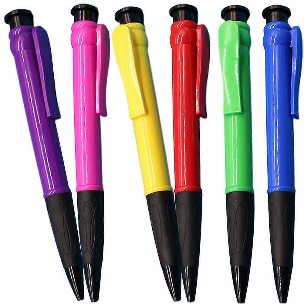 Daily Use Ballpoint Pen Multi-Function Writing Pens Home School Journals Sketching 6Pcs