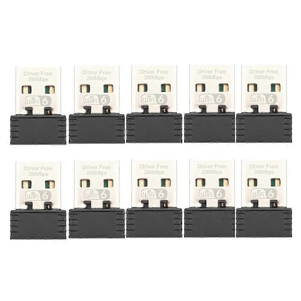 USB WiFi Adapter Wireless Network Lan Card 2.4Ghz Free Driver WiFi6 Receiver 802.11ax for PC Laptop