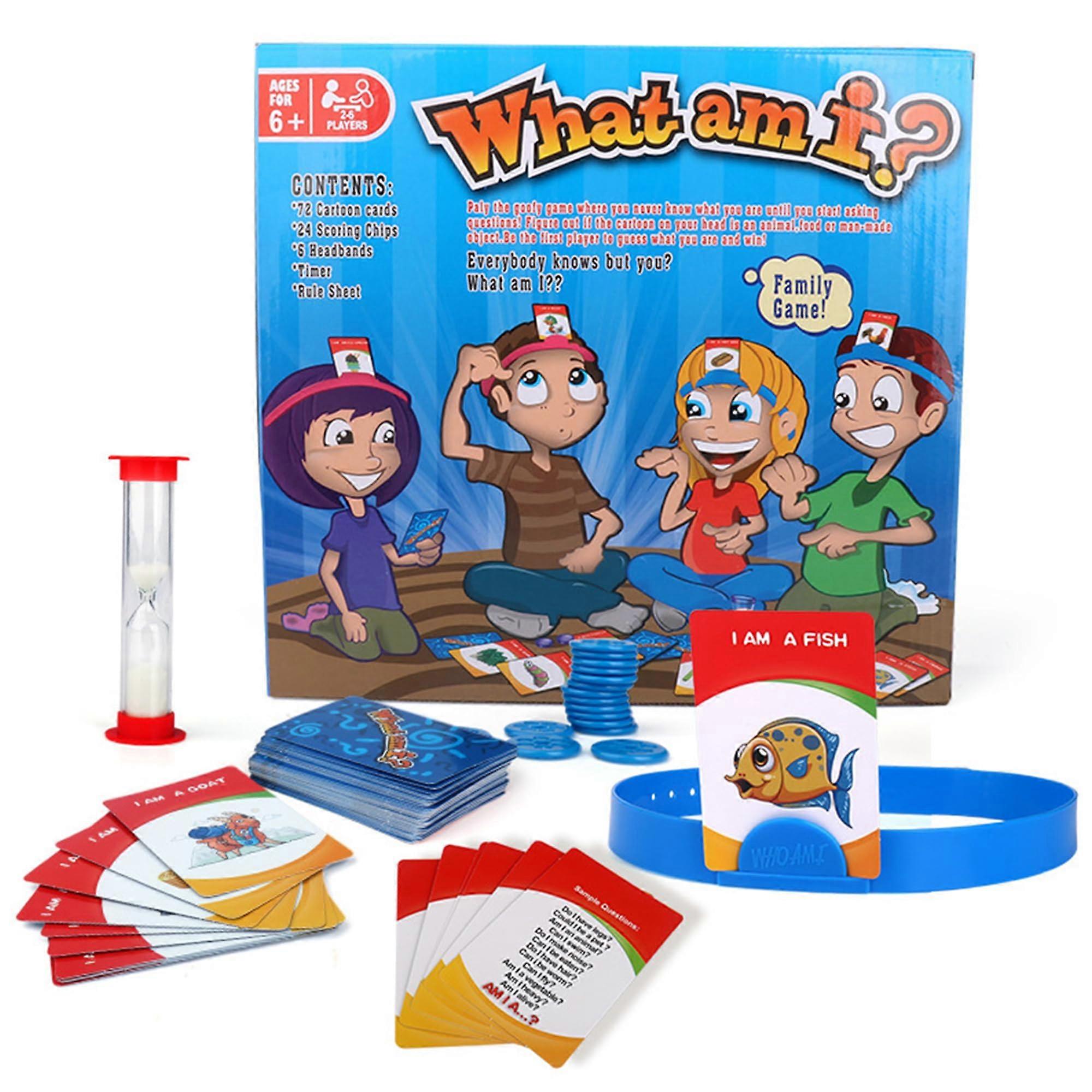 Who Is It? Fast Guessing Card Game for Family Fun, Puzzle Game for 2-6 Players, Ages 6 and Up