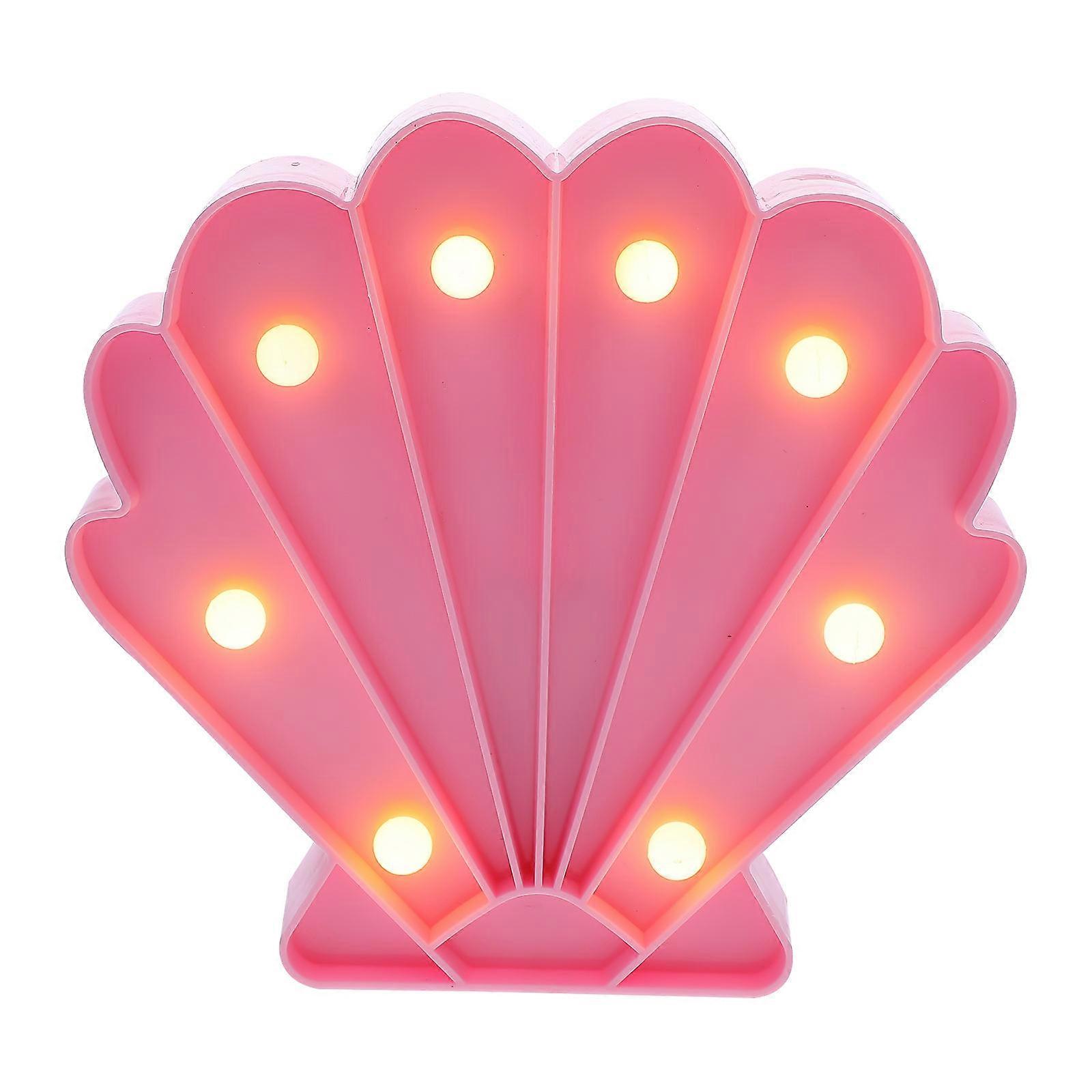 Creative Night Light Decorative Seashell Shaped LED Light Battery Powered Lamp