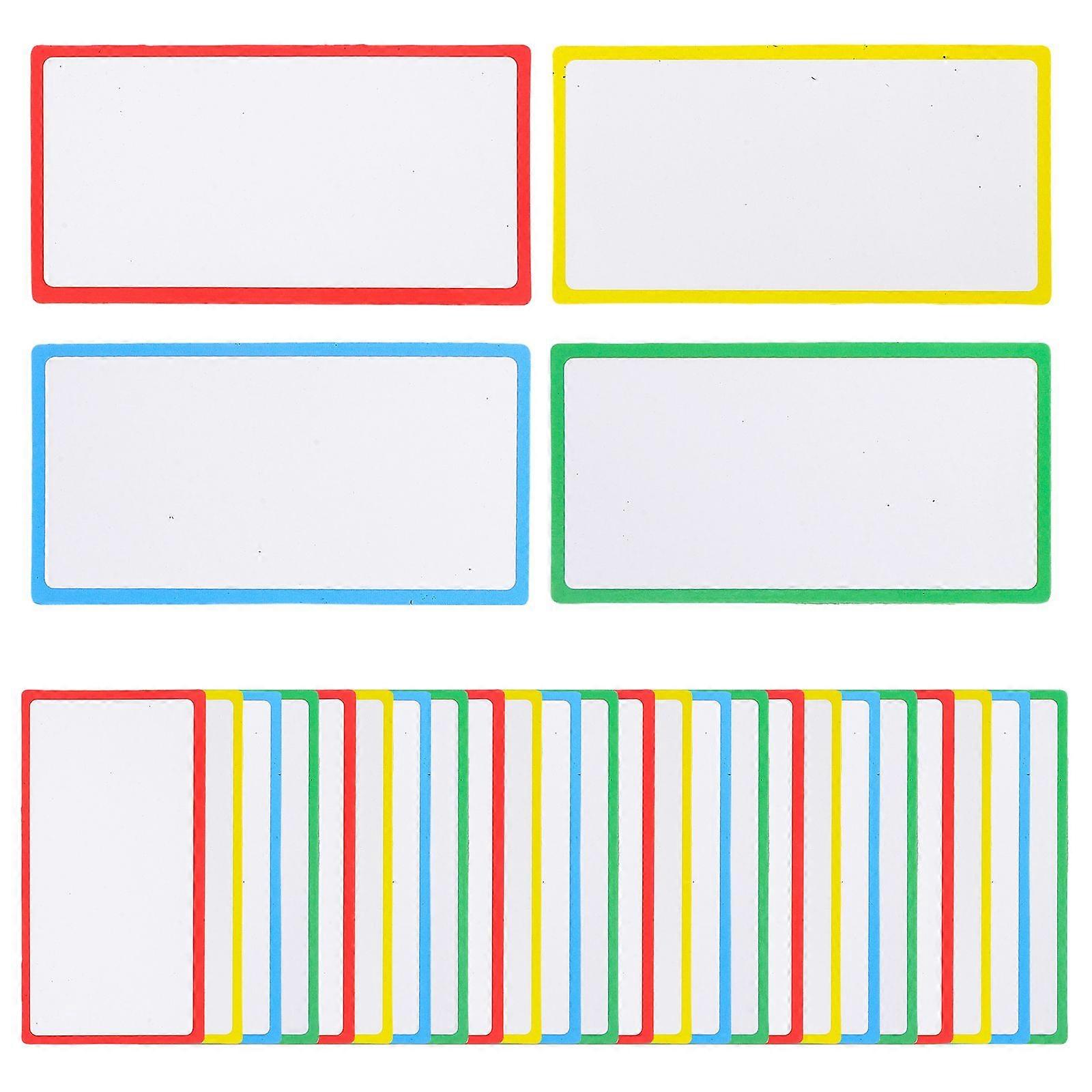 36pcs Magnetic Dry Erase Name Tags Reusable Label Erasable Name Tags Magnetic Refrigerator Tags Writable Magnets Labels Name Marking Label