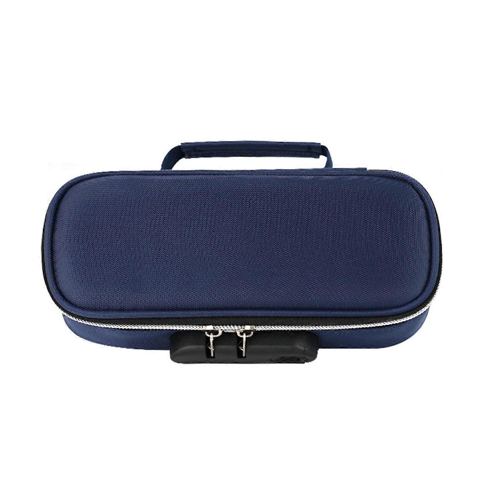 Travel Pencil Case with and Password Lock, Pencil Case with, Fabric, Small Lockable Box, B