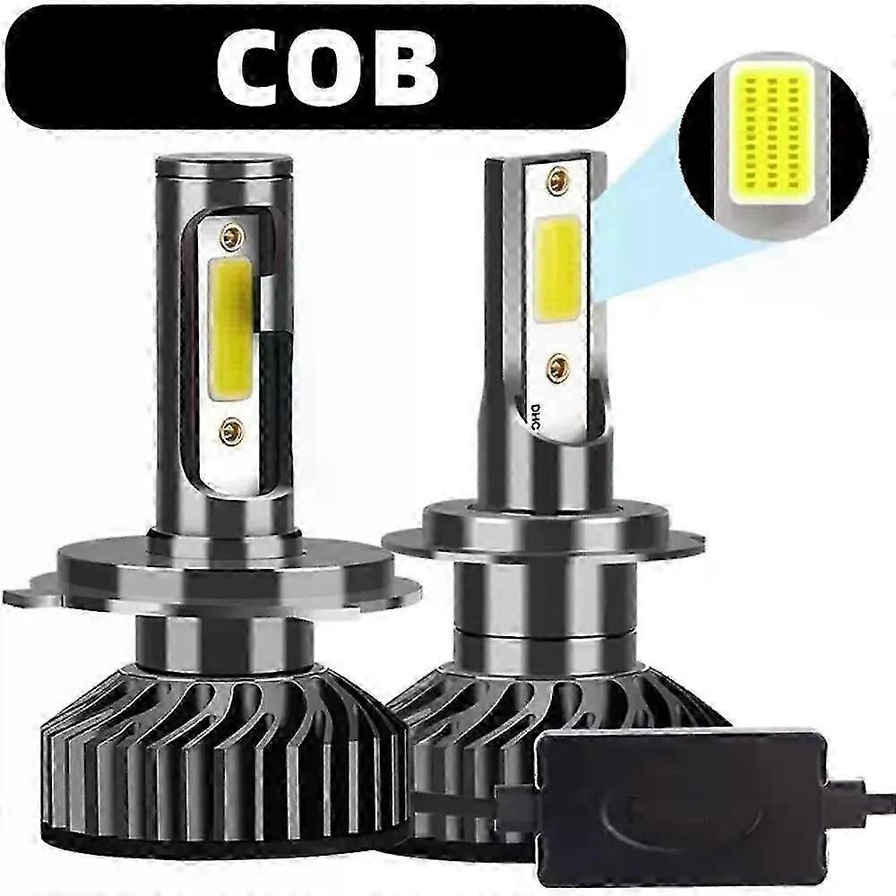 2X H7 LED H4 auton ajovalojen polttimo 30000LM CSP3570 CSP1860 COB H1 H3 H8 H9 H11 9005 HB3 9006 HB4 9012 Valo sopii ajoneuvon autoon CANBUS