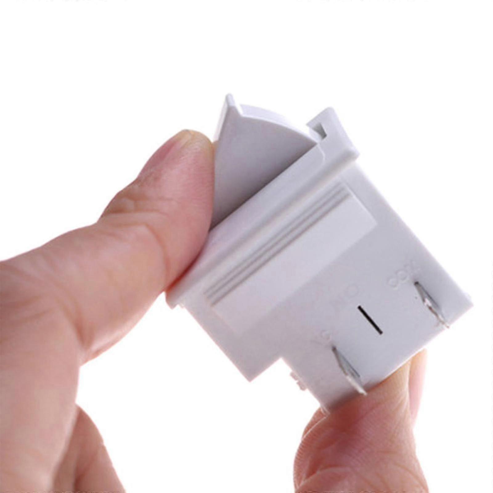 Durable Fridge Door Light Switch Replacement 5a 250v White Plastic 2pin Switch