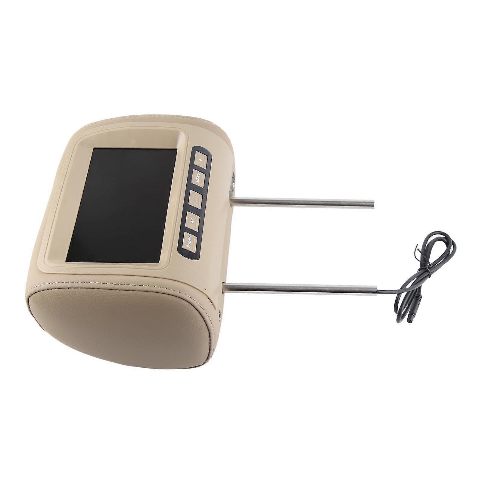 Universal 7' HD Car Headrest LCD Video Player with Wireless Control and MP5 Display for Backseat Entertainment