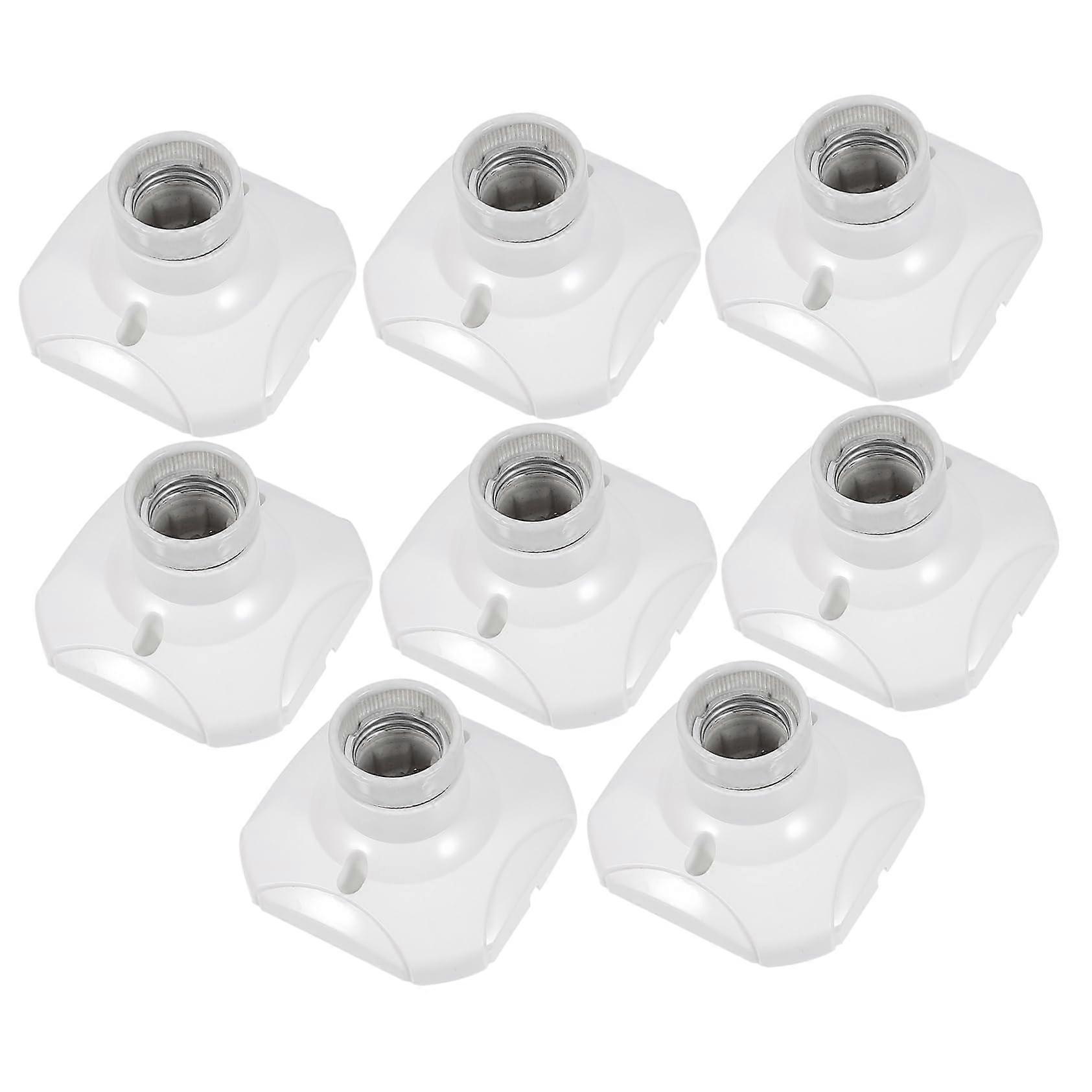 Pack of 8 E27 Lamp Holder LED Base with Cable Outdoor Ceramic Light Socket Electric Table Lamp Accessory
