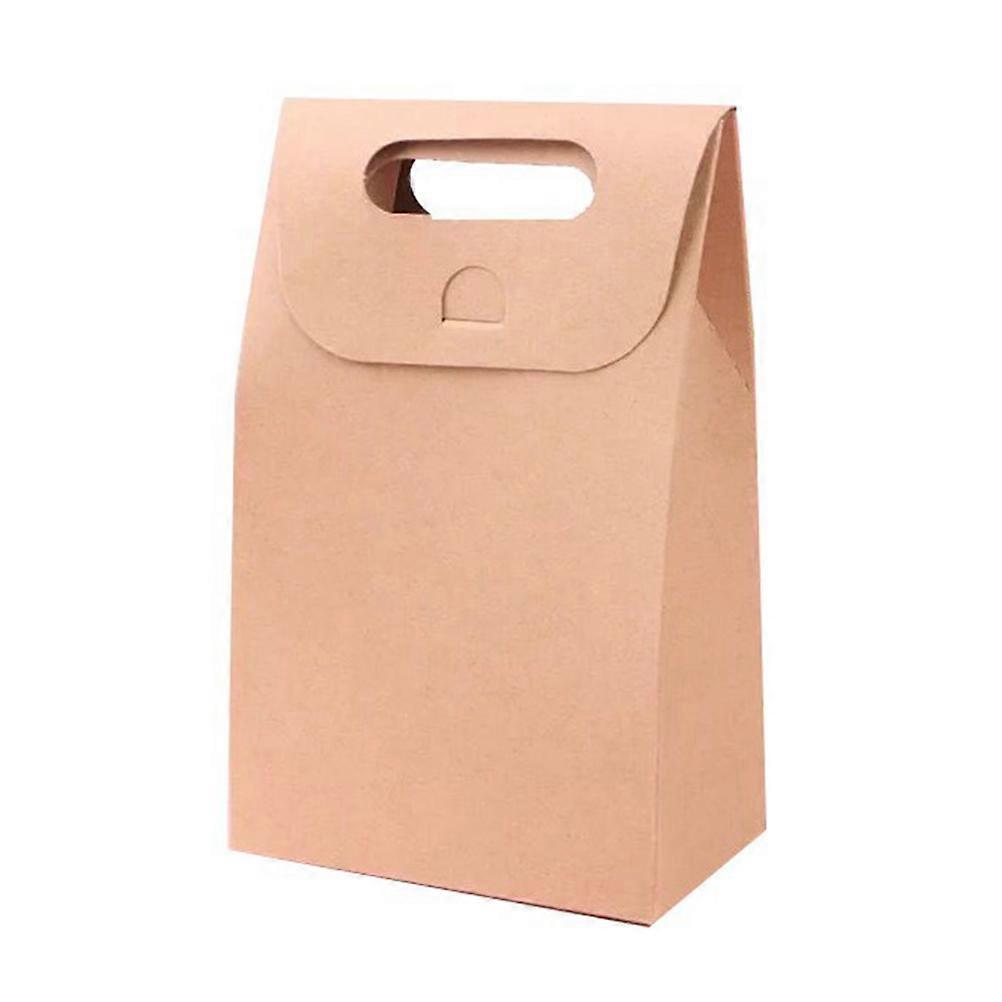 Cookie Containers Simple and Elegant Design Folding Packaging Box Khaki 20Pcs