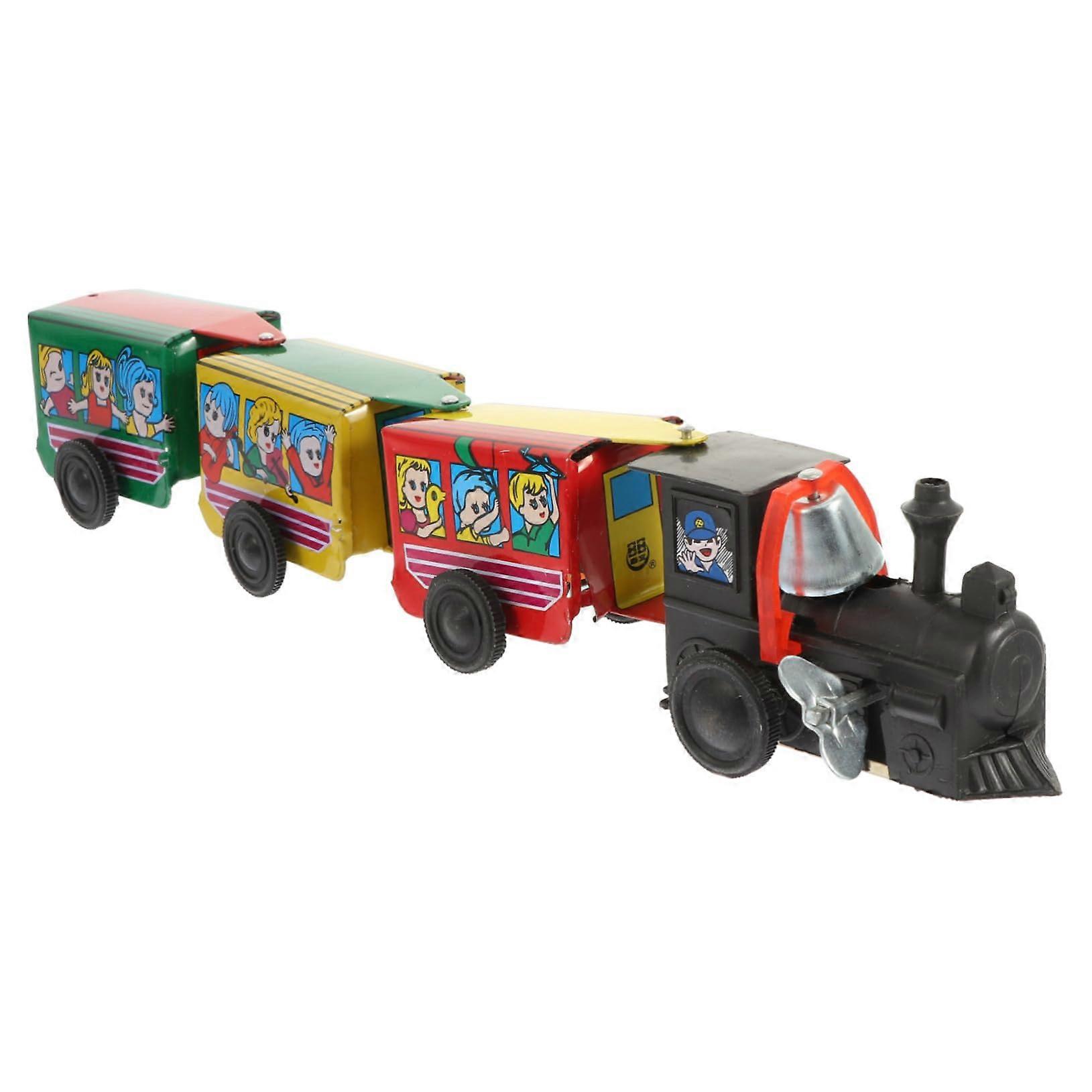 Cartoon Wind Up Train for Decoration and Portable Light Promotes Creativity