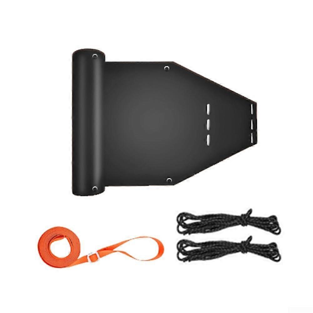Robust 183.9 cm tall deer sled with practical handle, essential equipment for hunters navigating various terrains, black.