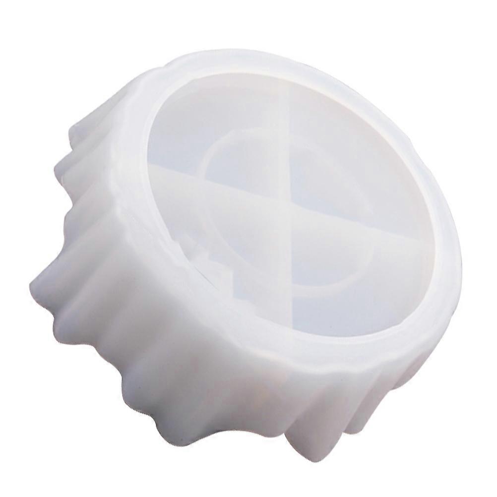 Silicone Casting Mold Diy Flowerpot Molds Handicraft Tool Craft Making 6.5X20.6CM White For Molding 1Pack