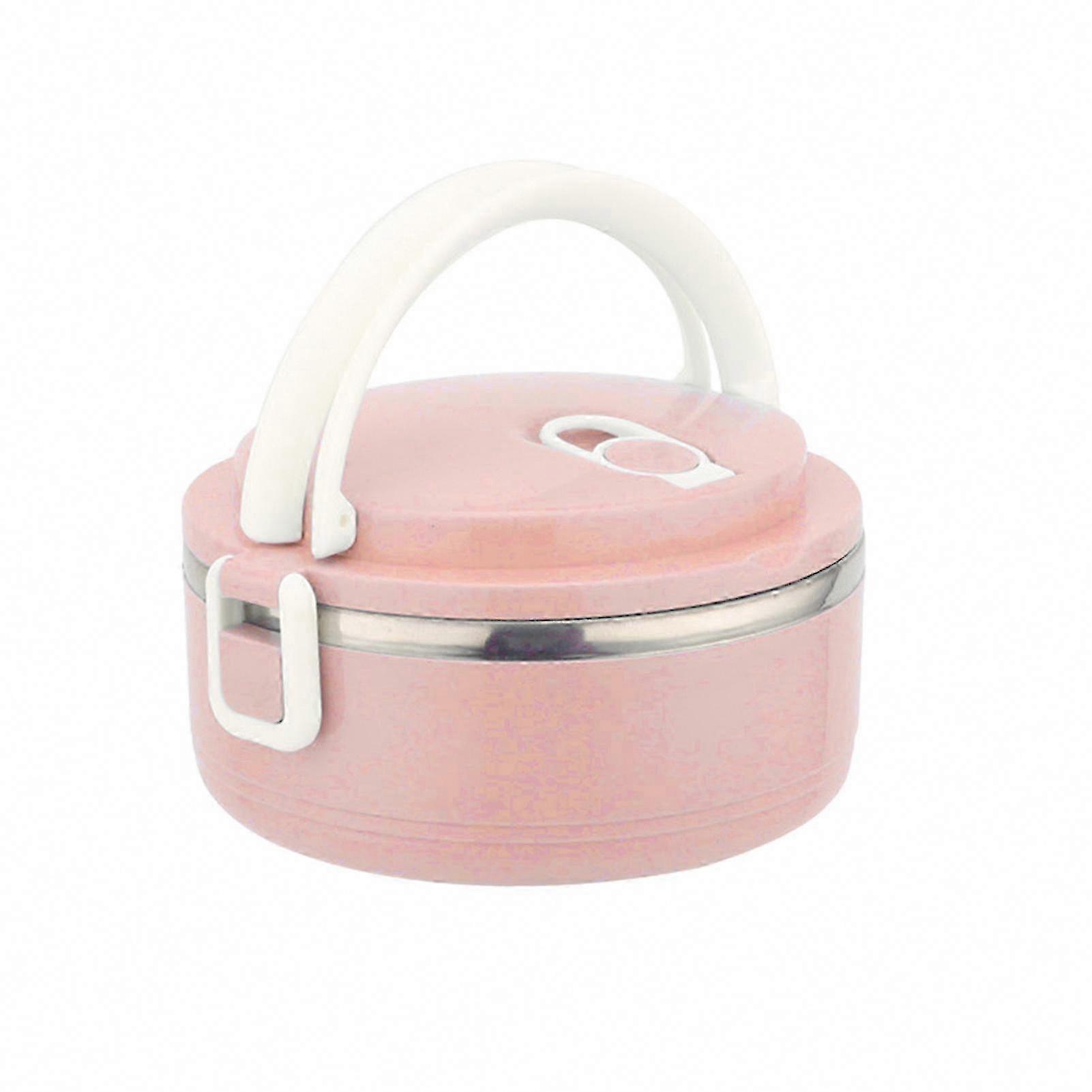 High-Capacity Microwaveable Lunch Container with Handle - Durable Design for Students and Dormitory Use