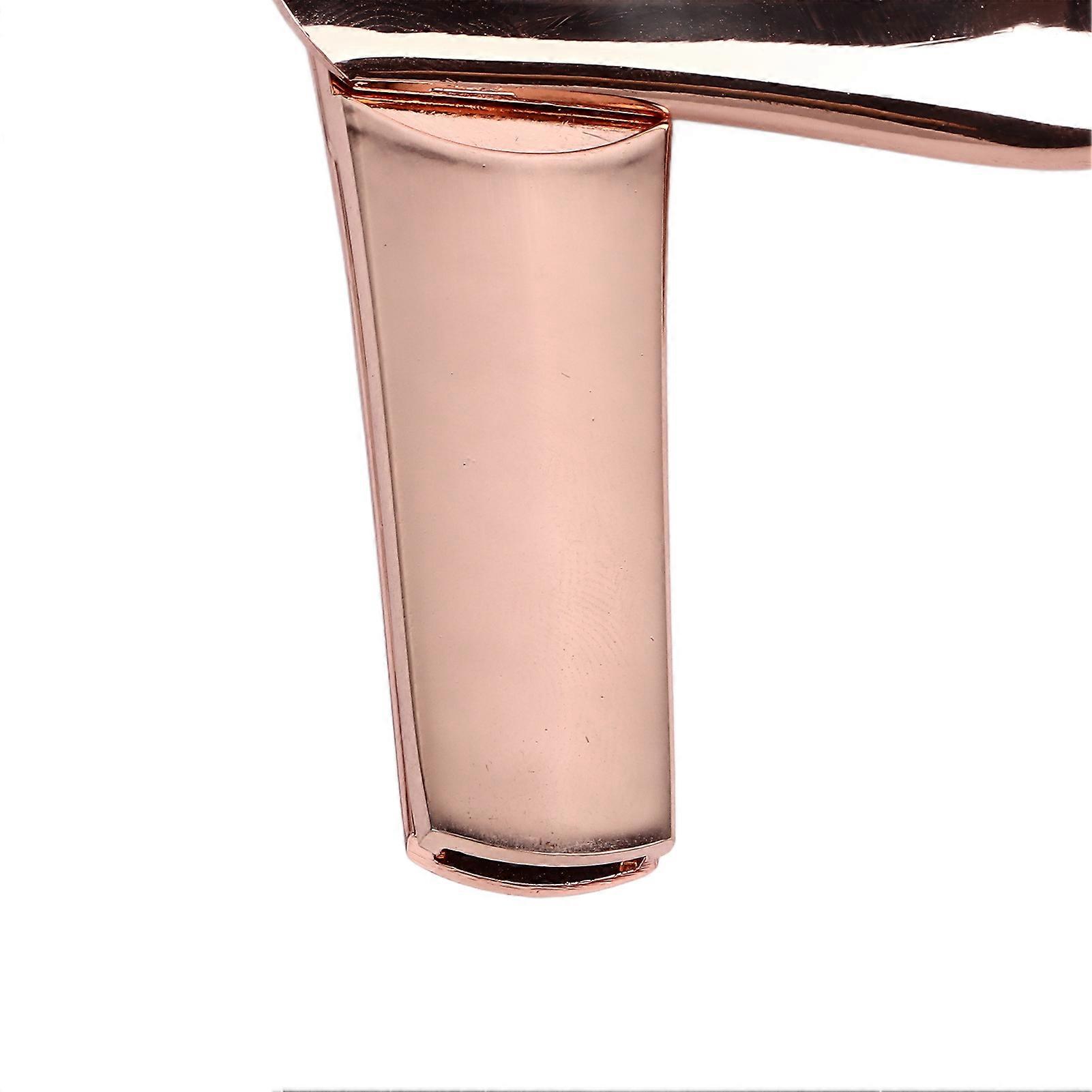 Metal Smoking Pipe Small Spoon Shape Detachable Magnetic Zinc Alloy Smoking Pipe for Travel Home Rose Gold