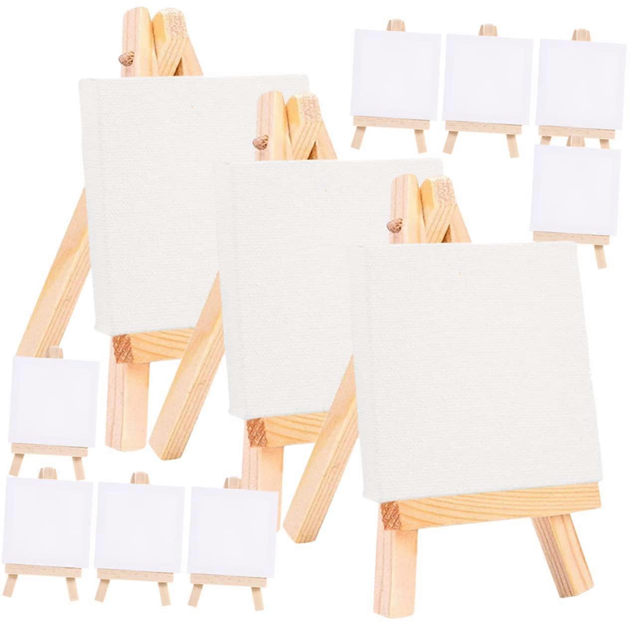18piece mini easel set with canvases for DIY painting projects, creative craft ideas for art lovers