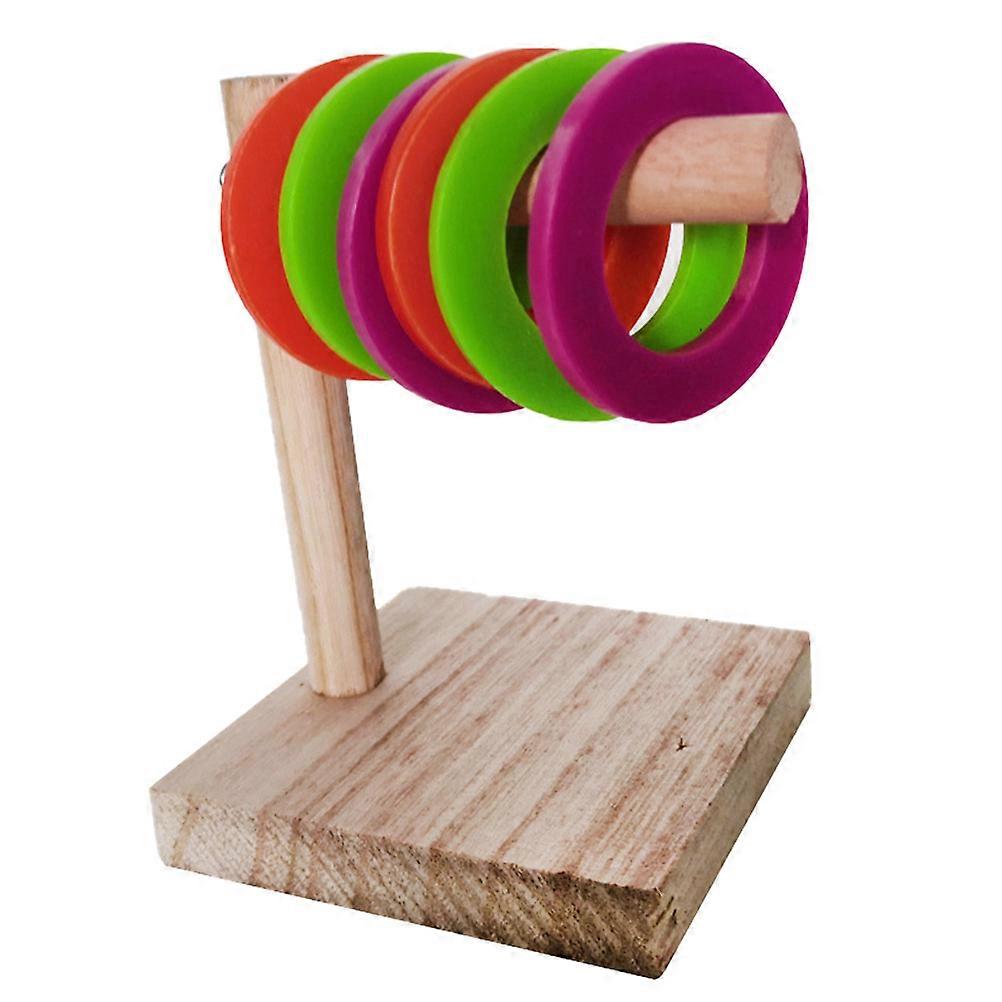 1 Set Parrot Ring Shape Toy for Pet Plaything and Educational Interaction