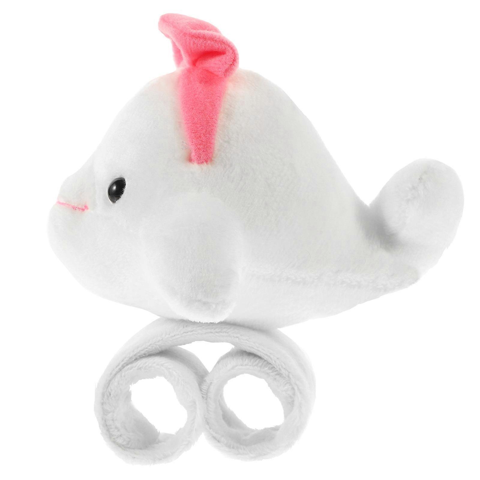 Durable Animal Plush Slap Bands for Kids with Comfortable Wrist Design White