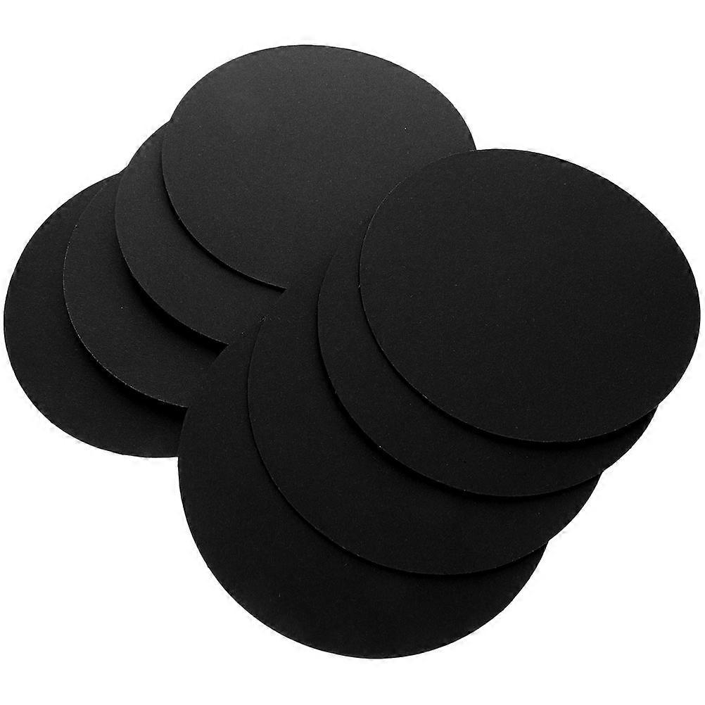 Black Round Mandala Dotting Pads for Art Durable Paper Material Compatible with Various Painting Supplies 8 Pieces