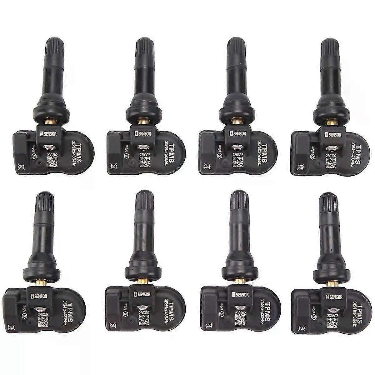 8Pcs TPMS Sensor 433MHz 315MHZ Universal 2 in 1 Programmable MX-Sensor Fit For -Autel Tire Pressure Monitoring