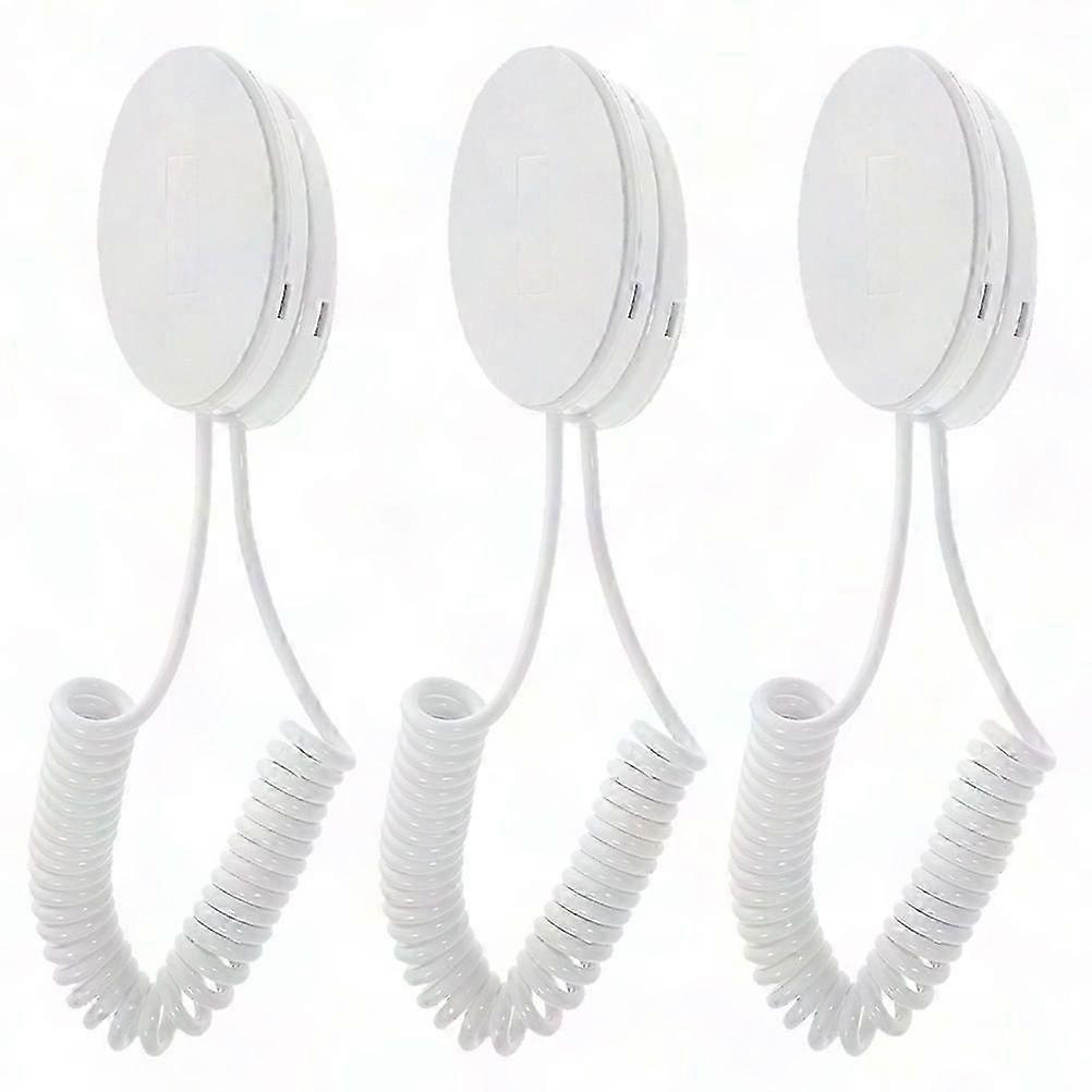 3 Pack Remote Control Retractable Cable with Adhesive Hook