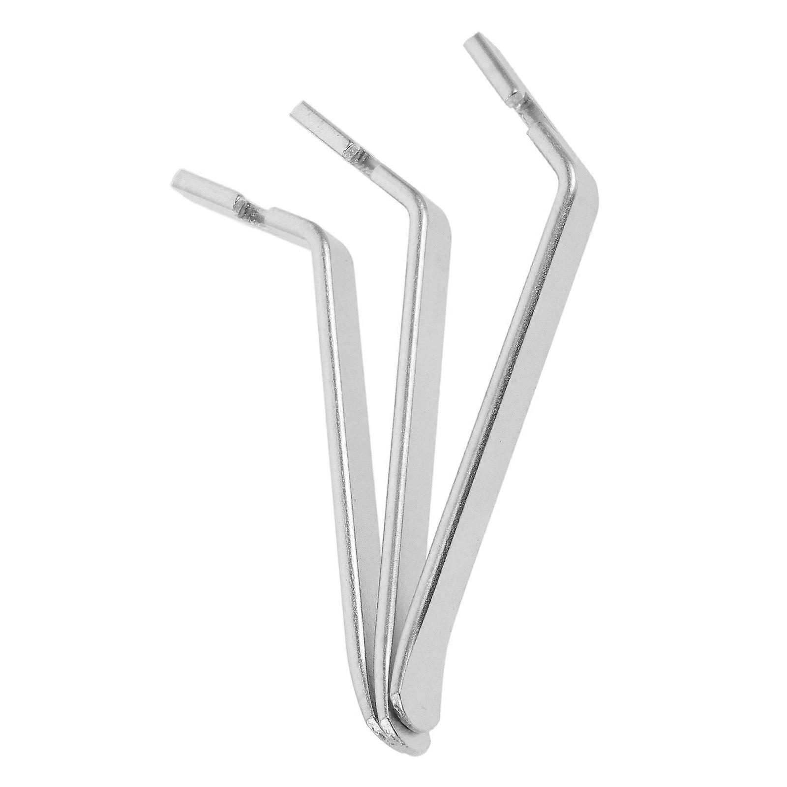Bicycle Tire Lever Tool Set 3pcs Steel Heavy Duty for Road and Mountain Bikes Silver Color