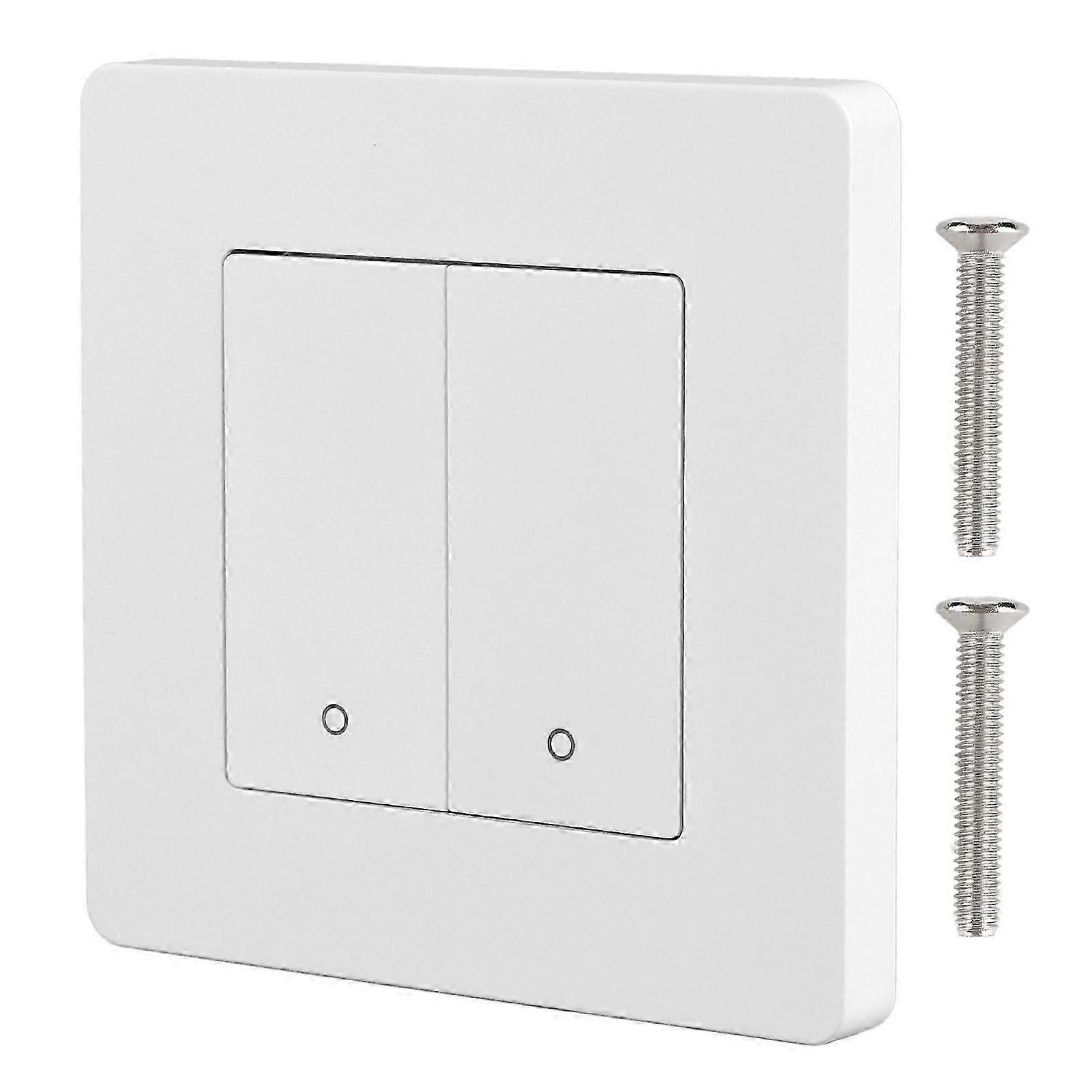 2025 Latest Model Smart Light Switch for Zigbee 2 Gang Timing Dimming Reverse