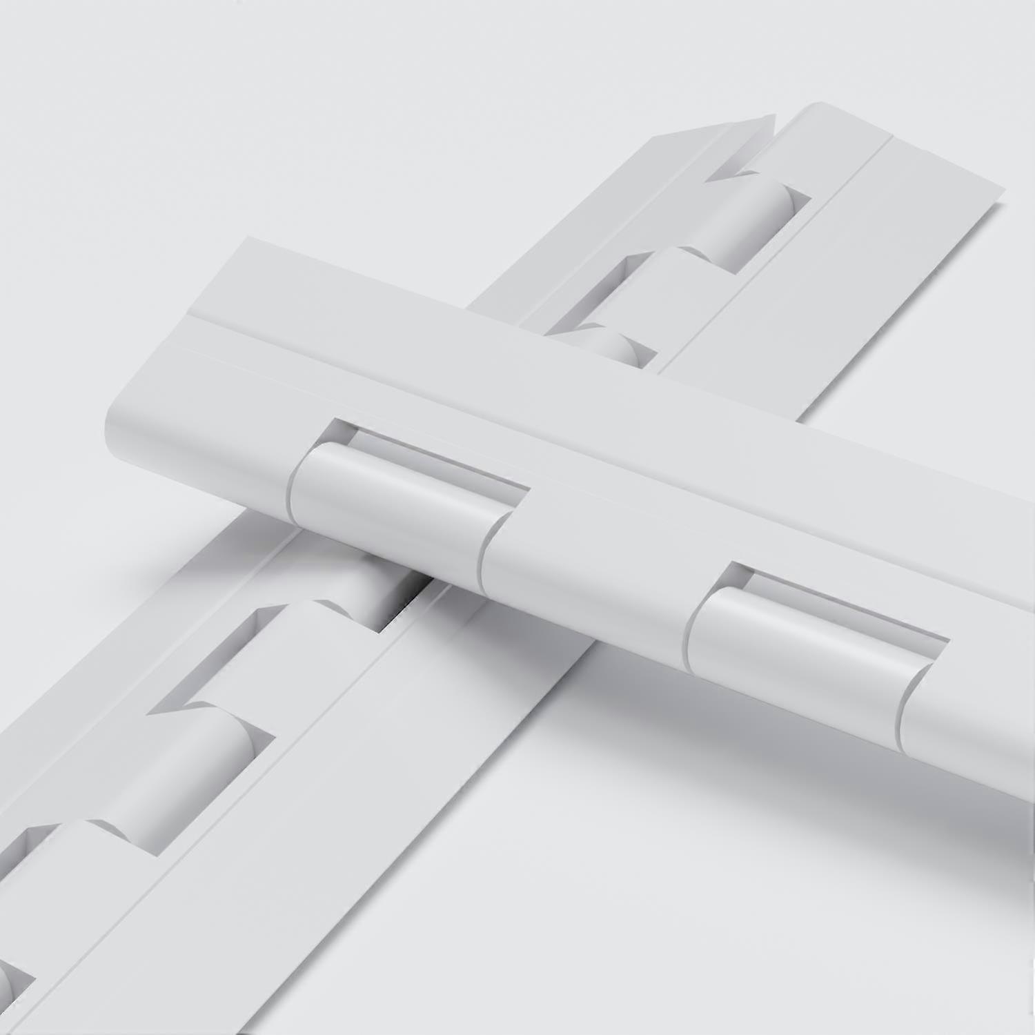 White Acrylic Hinges, 300mm, Piano Hinges