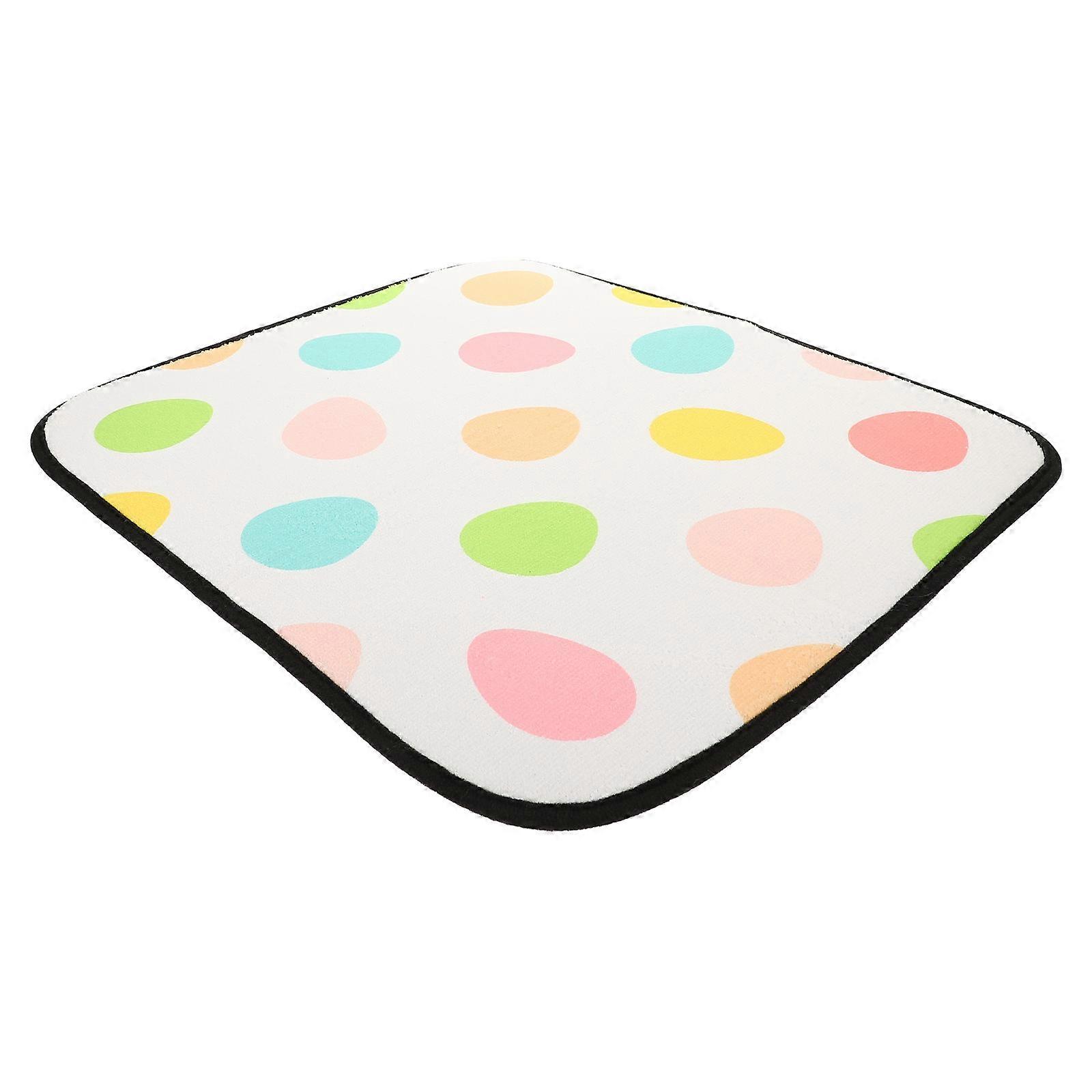 Drying Mats Dish Drying Mat Kitchen Countertop Tableware Rectangular Toweling Heat Insulation 1Set