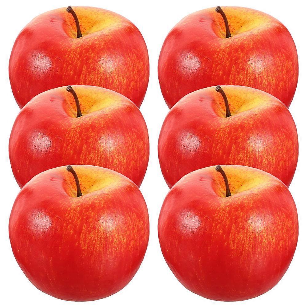 6pcs Realistic Artificial Fruit Models for Home Decoration, Photo Props & Table Centerpieces