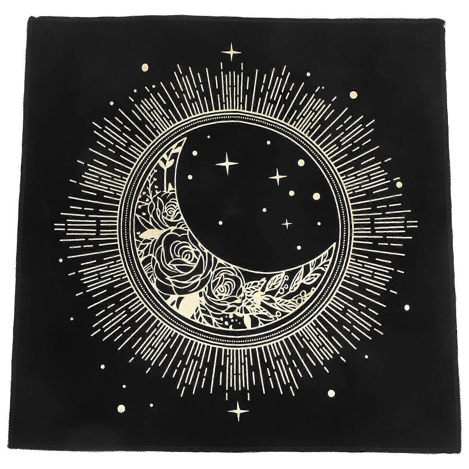Tarot Cloth for Divination Reading with Intricate Design, Non Slip Table Mat for Card Games and Altar Use, Washable Convenience