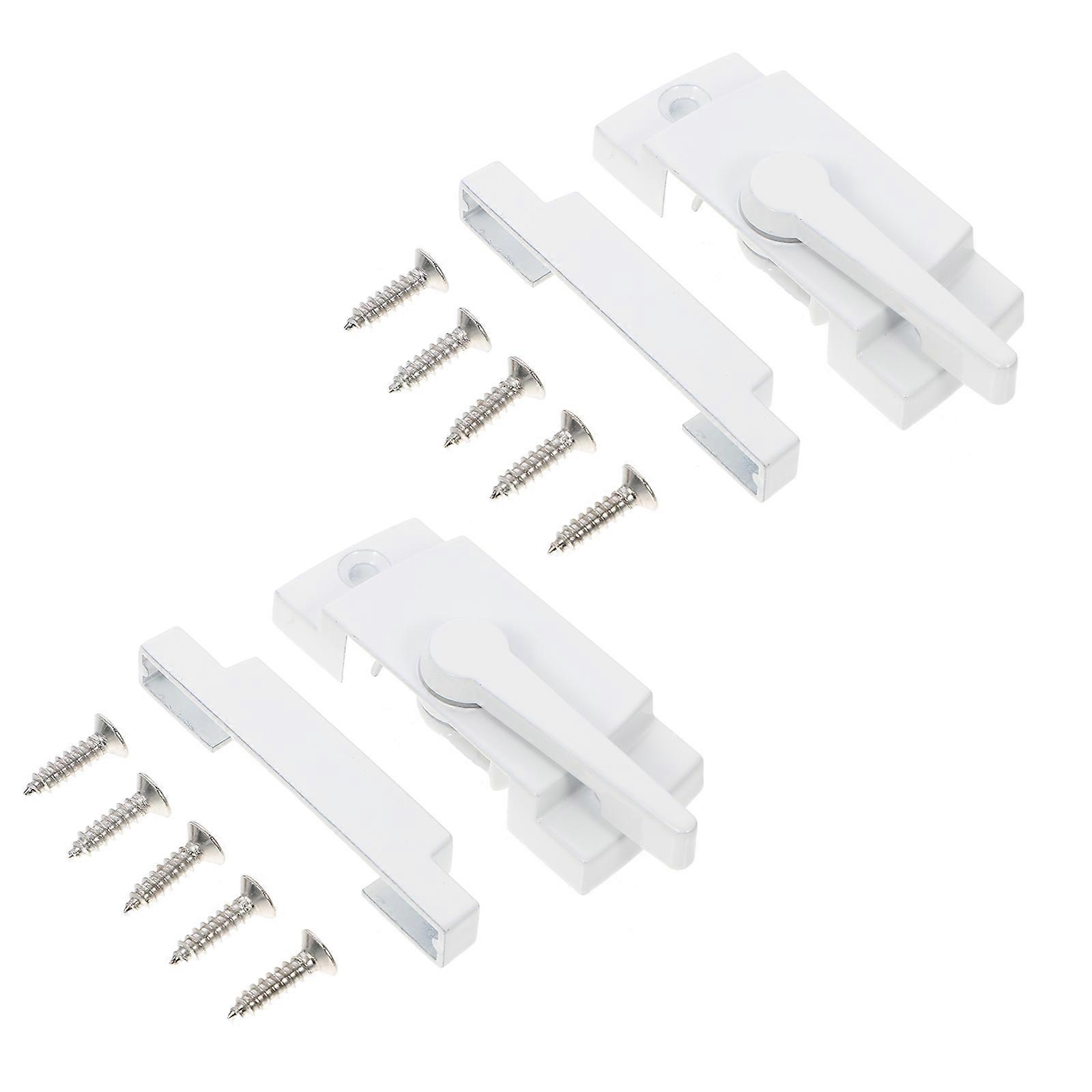 Sliding Sash Lock 2 Sets For Parents Designed With Round Moon Shape Ideal For Window Safety And Prevent Accidents
