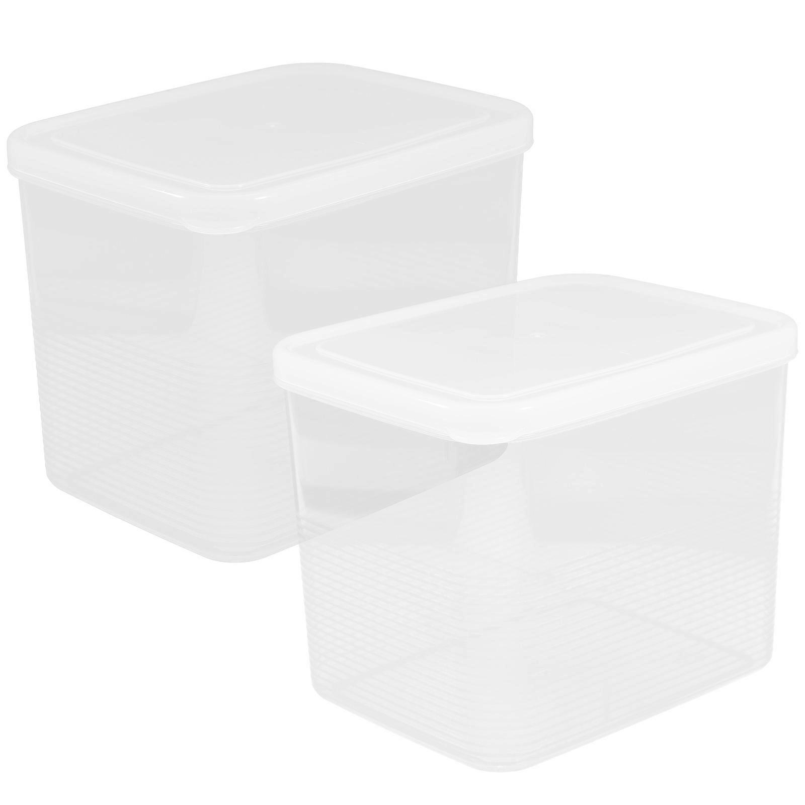 Kitchen Bread Box For Household Users Neatness And Clarity 15X11.5X12CM 2Pcs