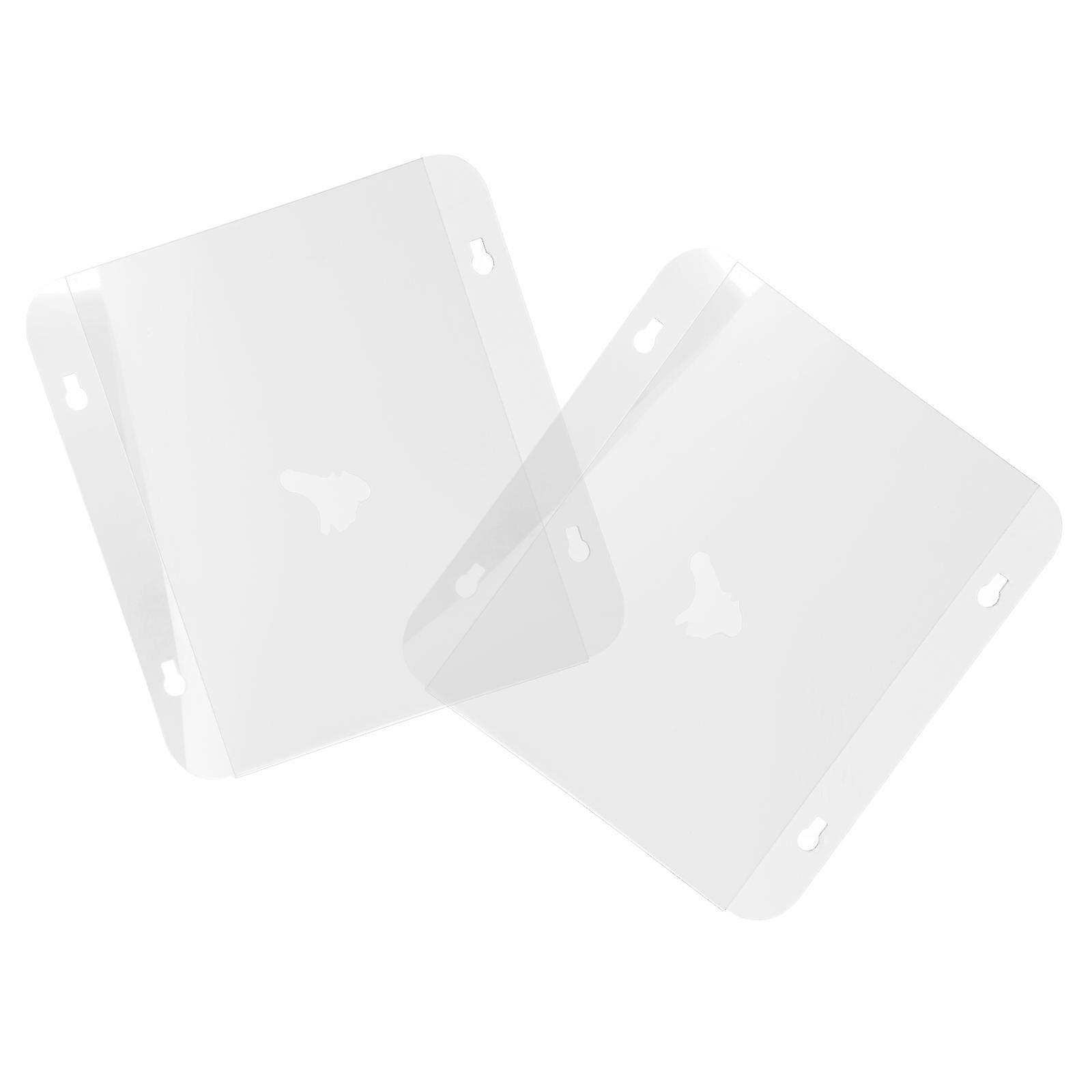 FRCOLOR 2pcs Clear Acrylic Sign Holder with Suction Cups for Wall Mount Transparent Frame Suitable for Glass Door Hanging Poster Display