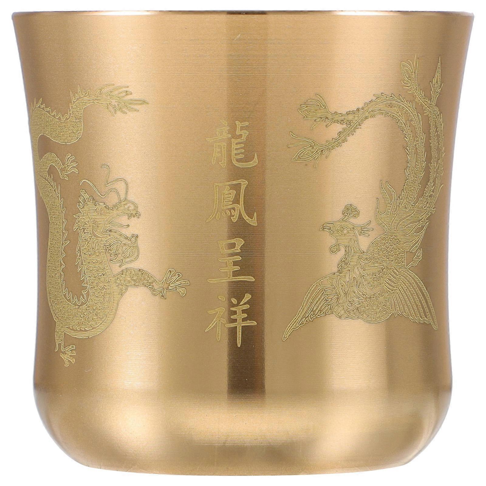 Vintage Tea Cup Copper Tea Mug Water Mug Multifunctional Offering Cup