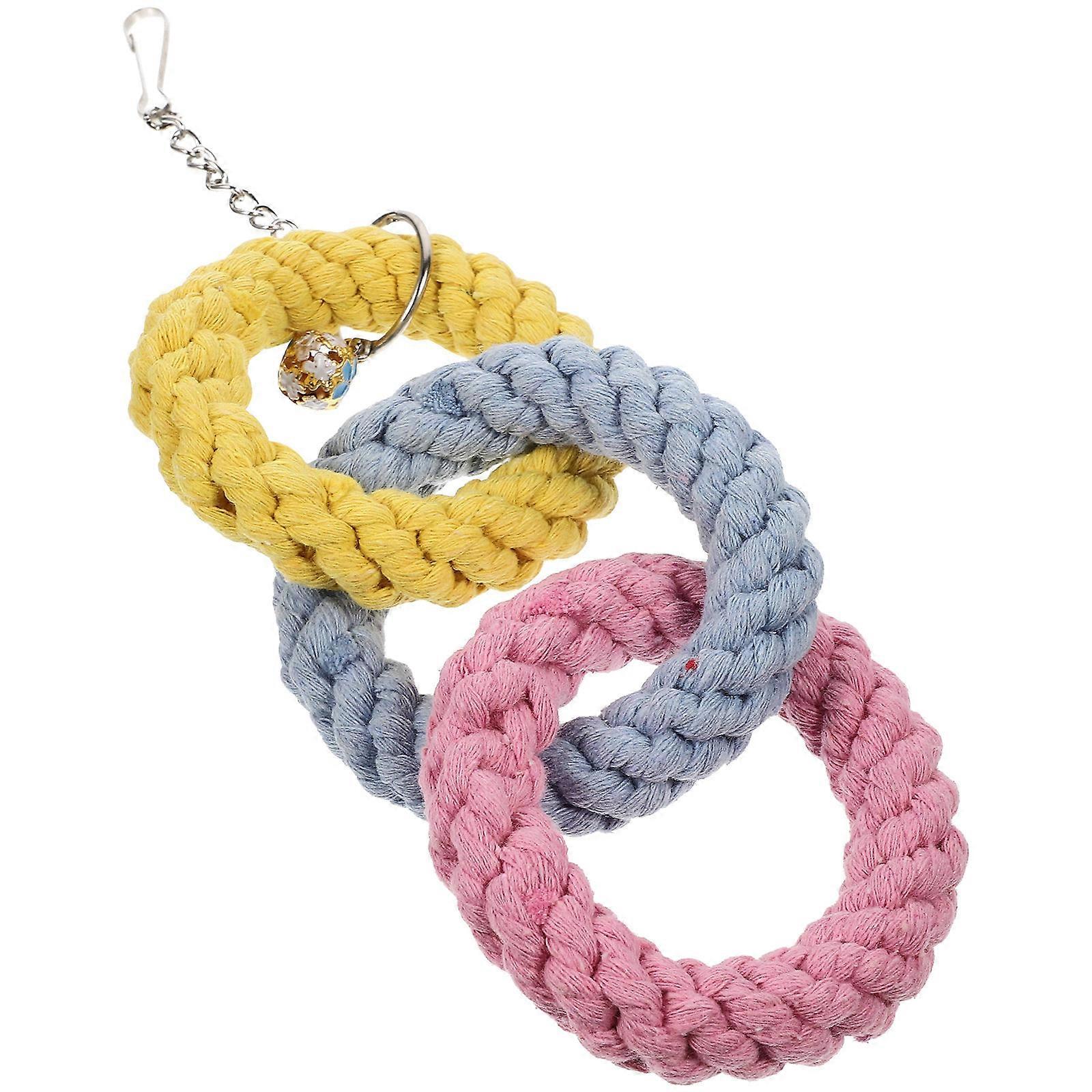 Sugar Glider Hanging Rope for Cage Promotes Chewing, Exercise and Coordination for Hamsters and Small Pets Fun and Engaging Pet Toy (Random Color)