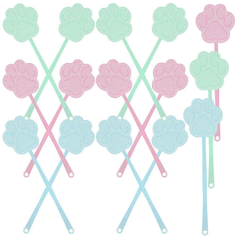 15Pcs Durable Plastic Fly Racket For Pet Owners In Assorted Color With Fly Swatting Function Ideal For Summer Season