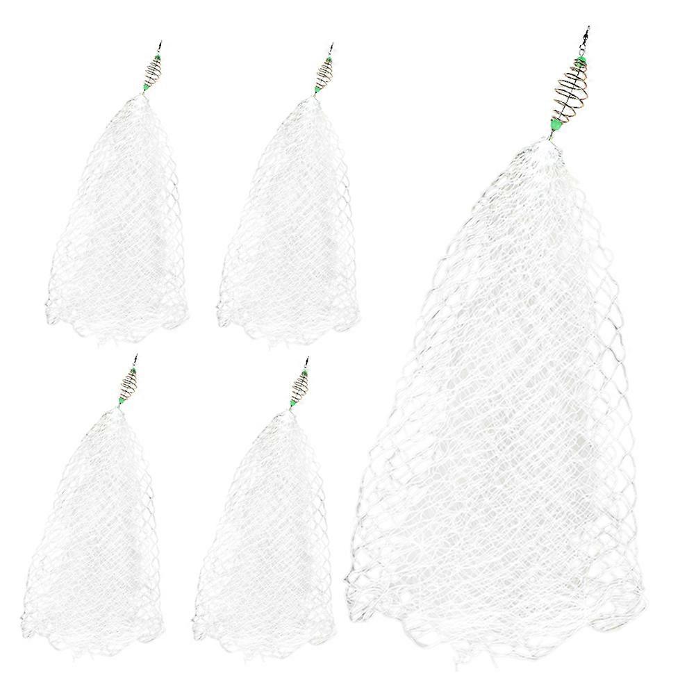 5pcs Lightweight Foldable Fishing Net, Durable Nylon & Iron Construction, Saltwater & Freshwater Fishing, User Friendly Design for Easy Unfolding &
