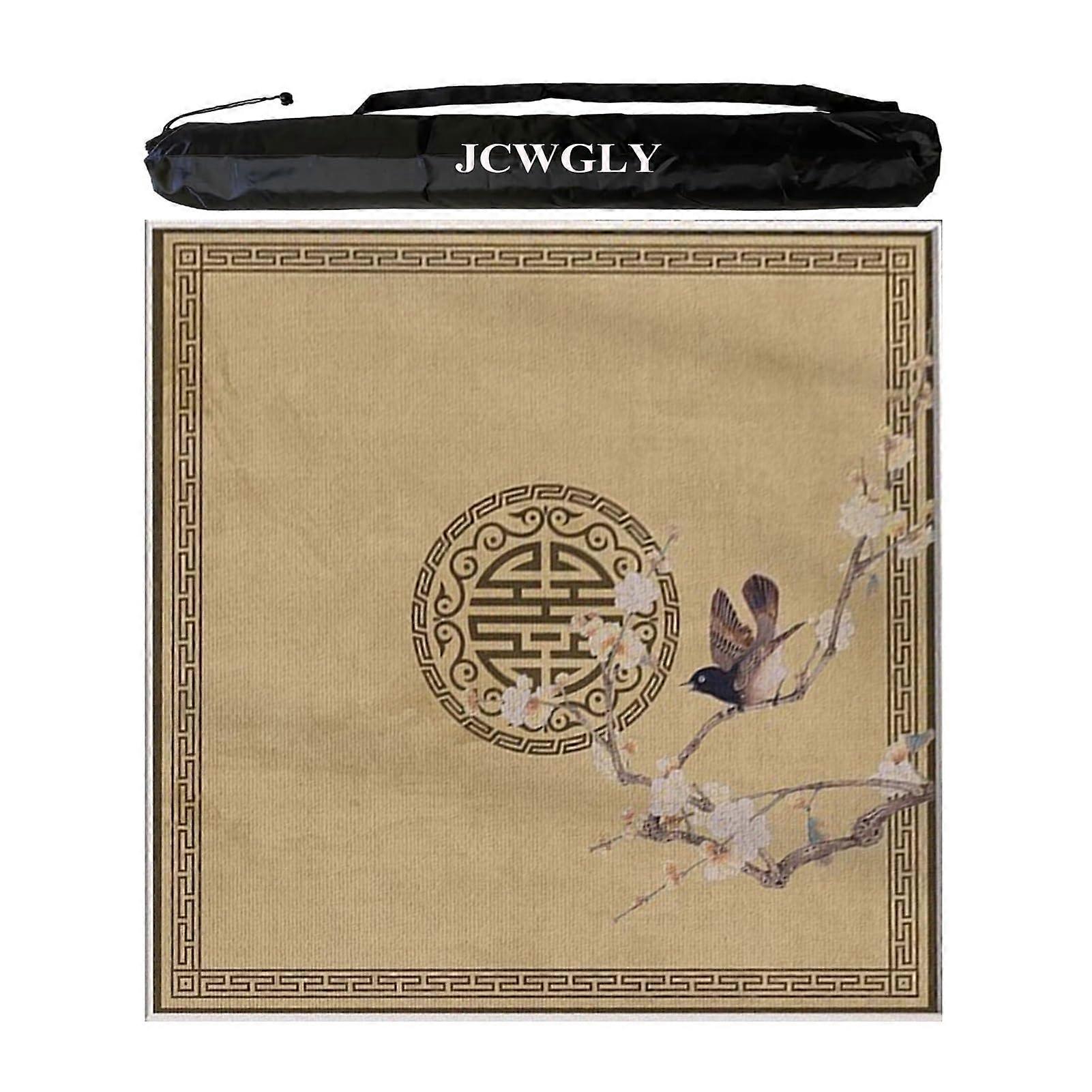 NonSlip, NoiseReducing Mahjong Mat with Storage Bag (60x60cm)