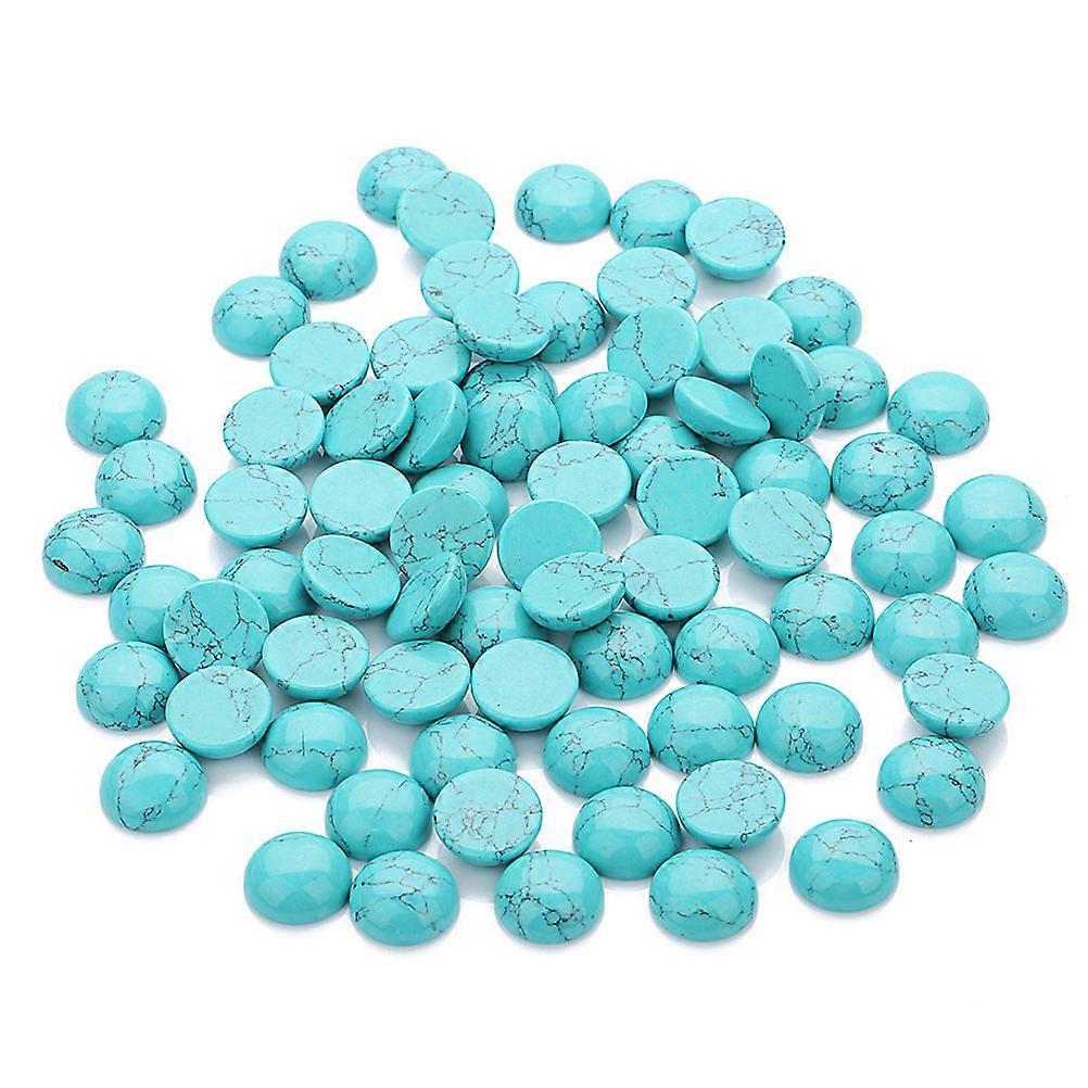 Kaboszony ze szkła kryształowego Skyblue do tworzenia biżuterii z płaską podstawą 0,6 CM