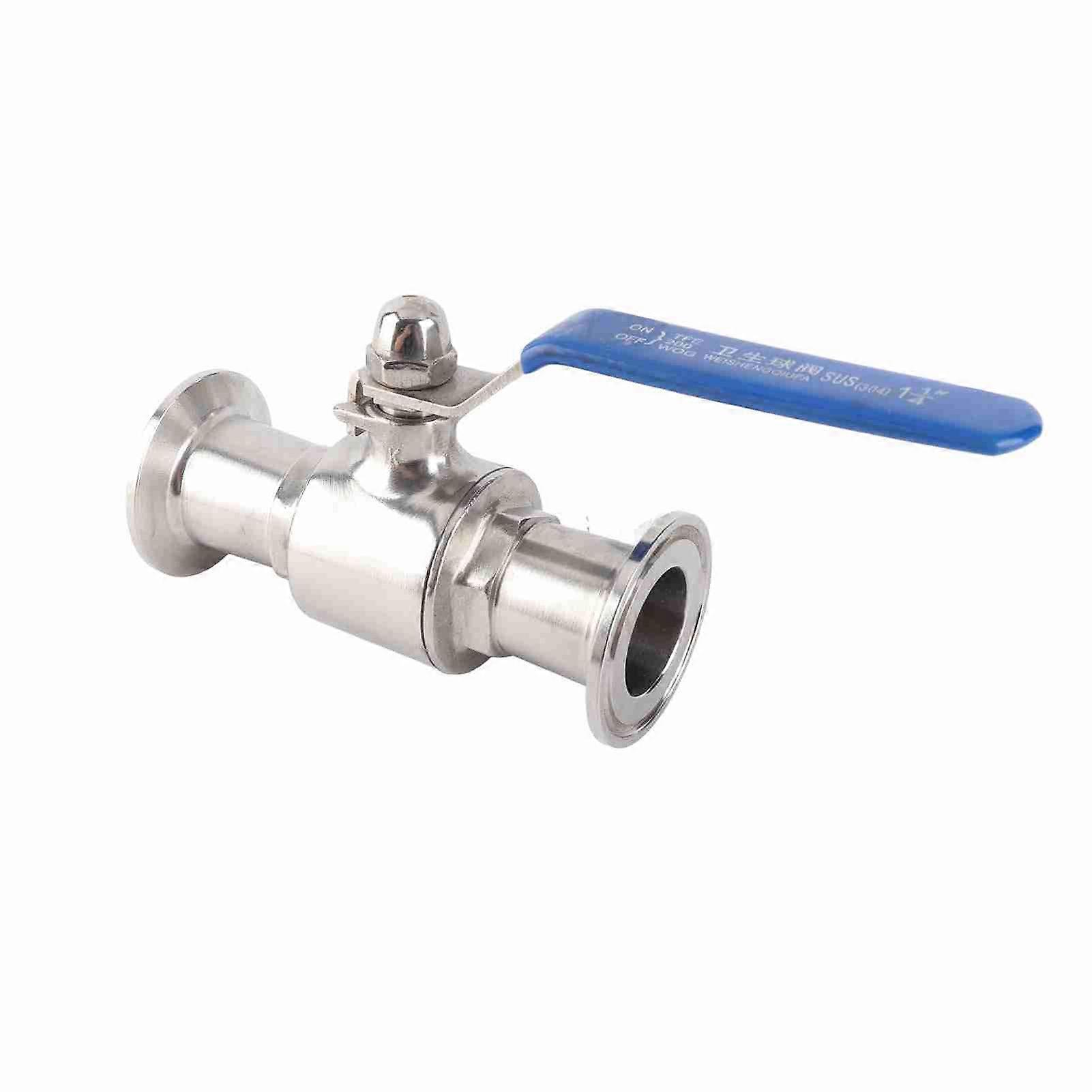 サニタリーボールバルブステンレス鋼クイックインストールウォータークランプバルブ化学乳製品用OD 32mm / 1.26in