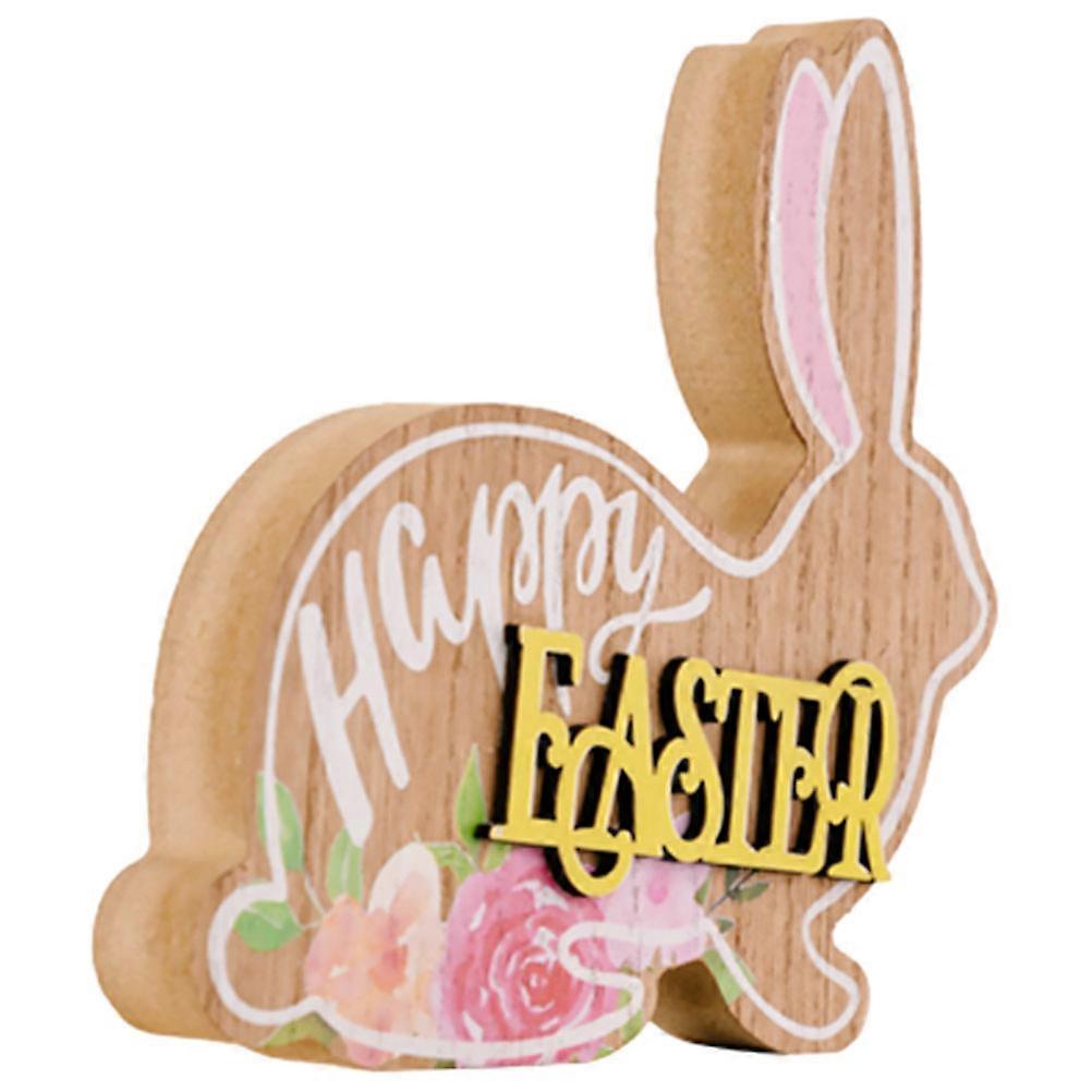 Easter Table Sign Easter Bunny Table Wood Sign Happy Easter Table Centerpiece