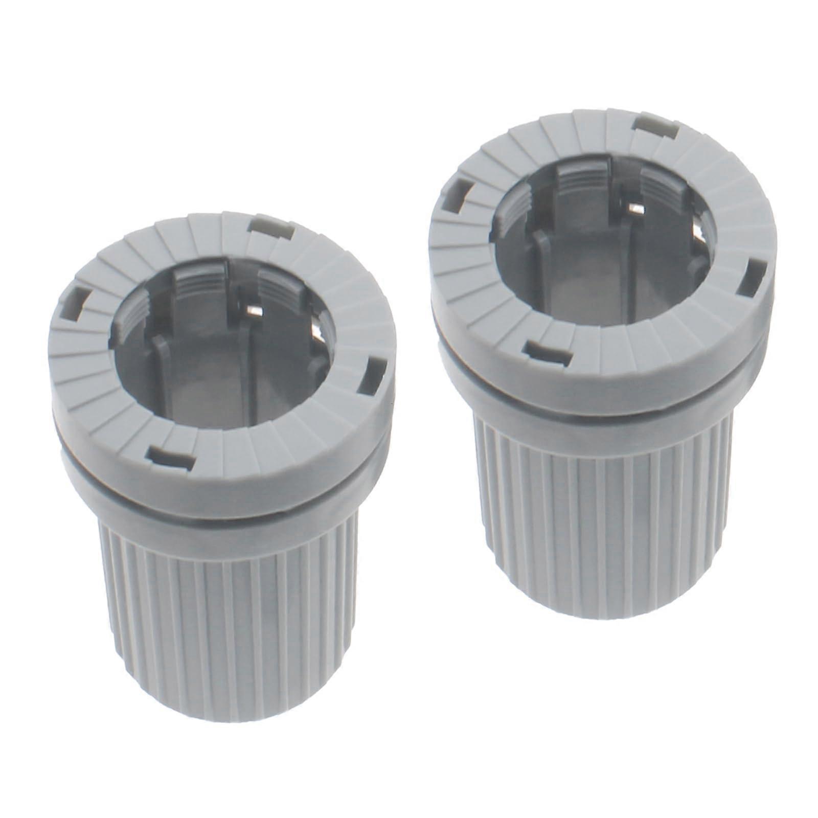 1.25" Grey Single Hole Faucet Coupling Nut 2 Pack - Quick Tightening Lock Nut for Faucet Shafts Below Counter