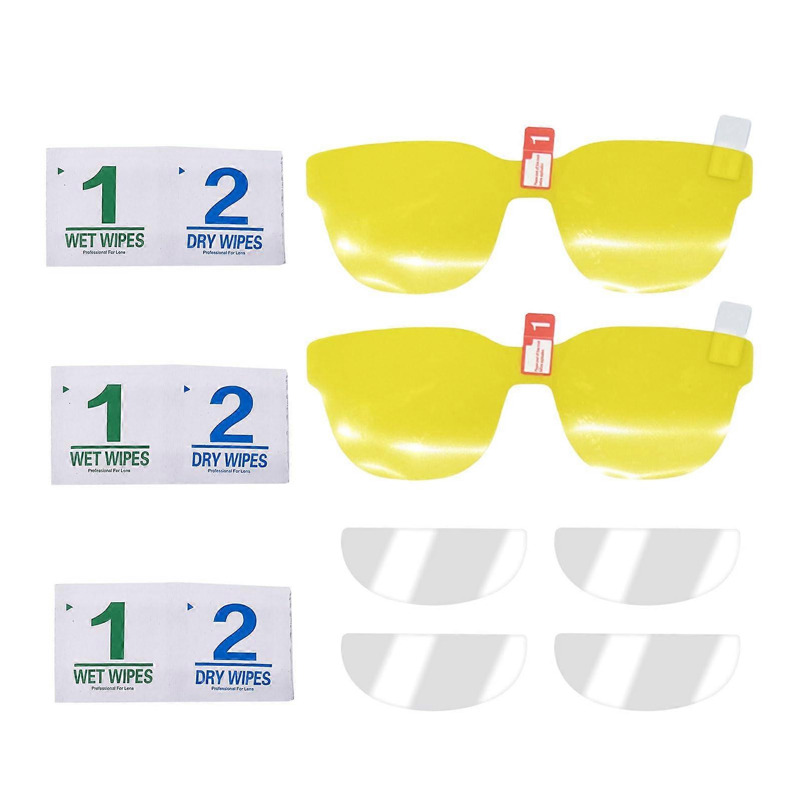 Anti-Scratch High Clarity 3/2 Eyeglass Screen Protector Set for Daily Use, Fits Most Eyewear Styles, Easy Installation