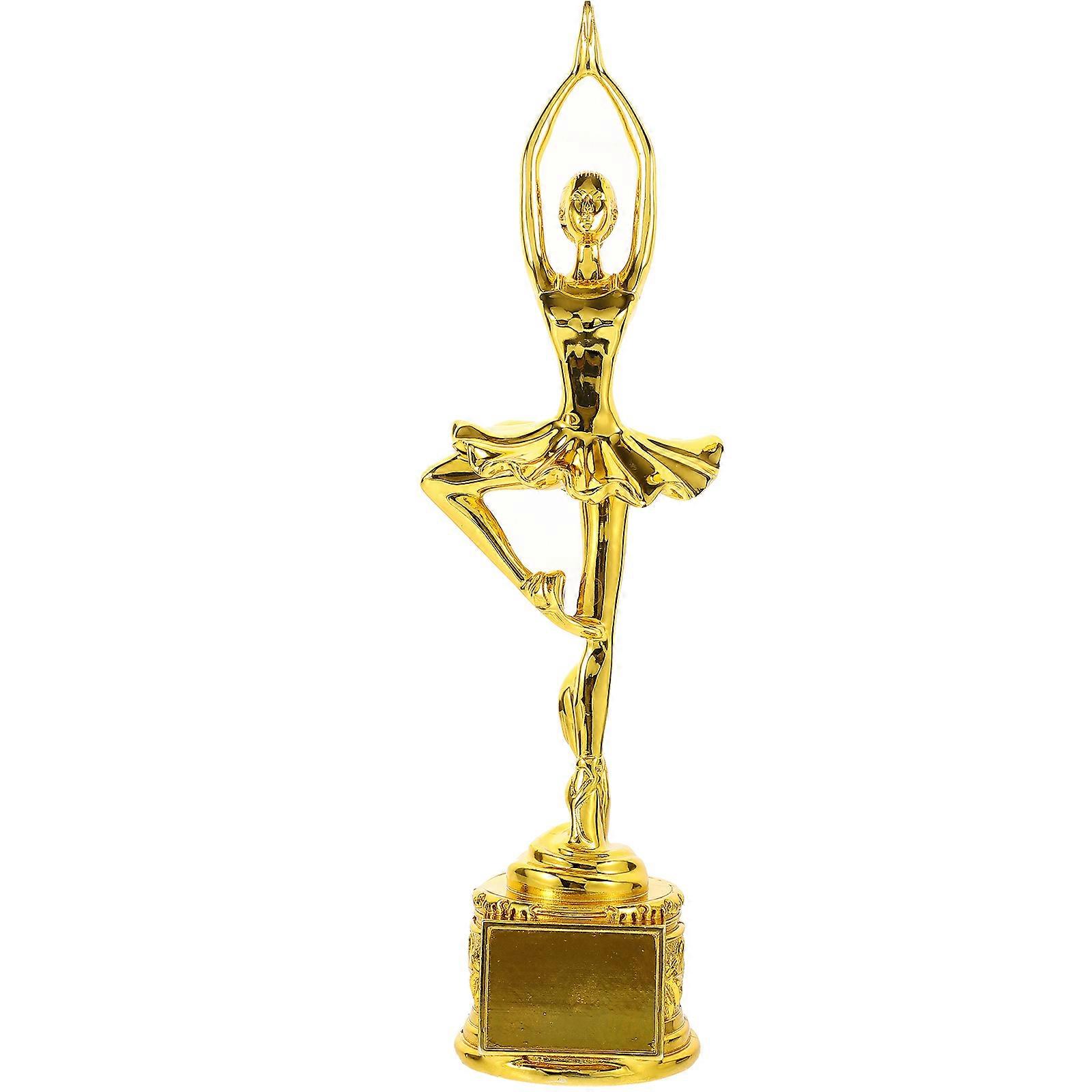 Dancing Competition Trophy Dancer Trophy Decorative Model For Dancer Golden 28X6.5X6.5CM Award 1Pack